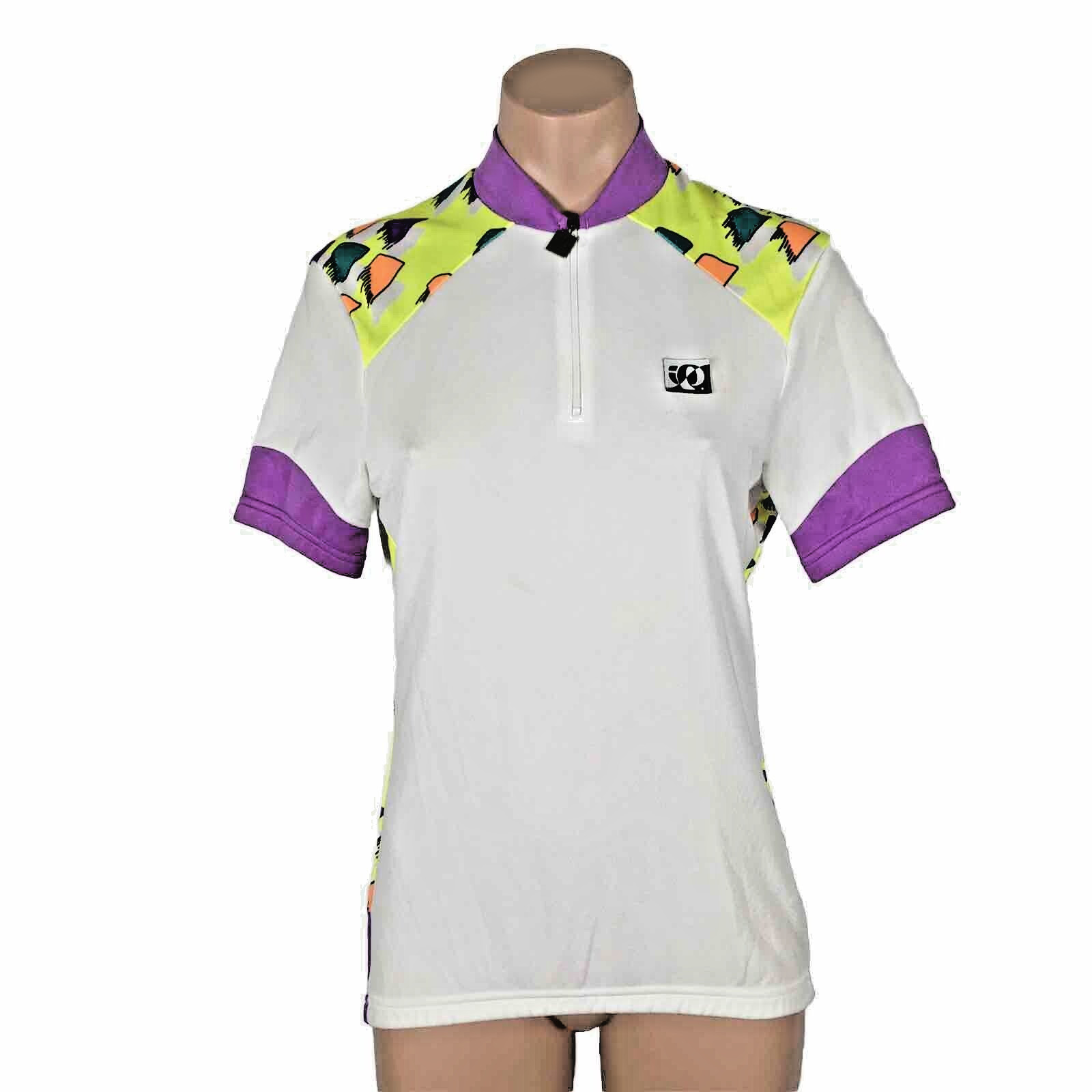 Vintage Pearl Izumi Womens NEON ANLEN Cycling Jersey Made in Japan 10