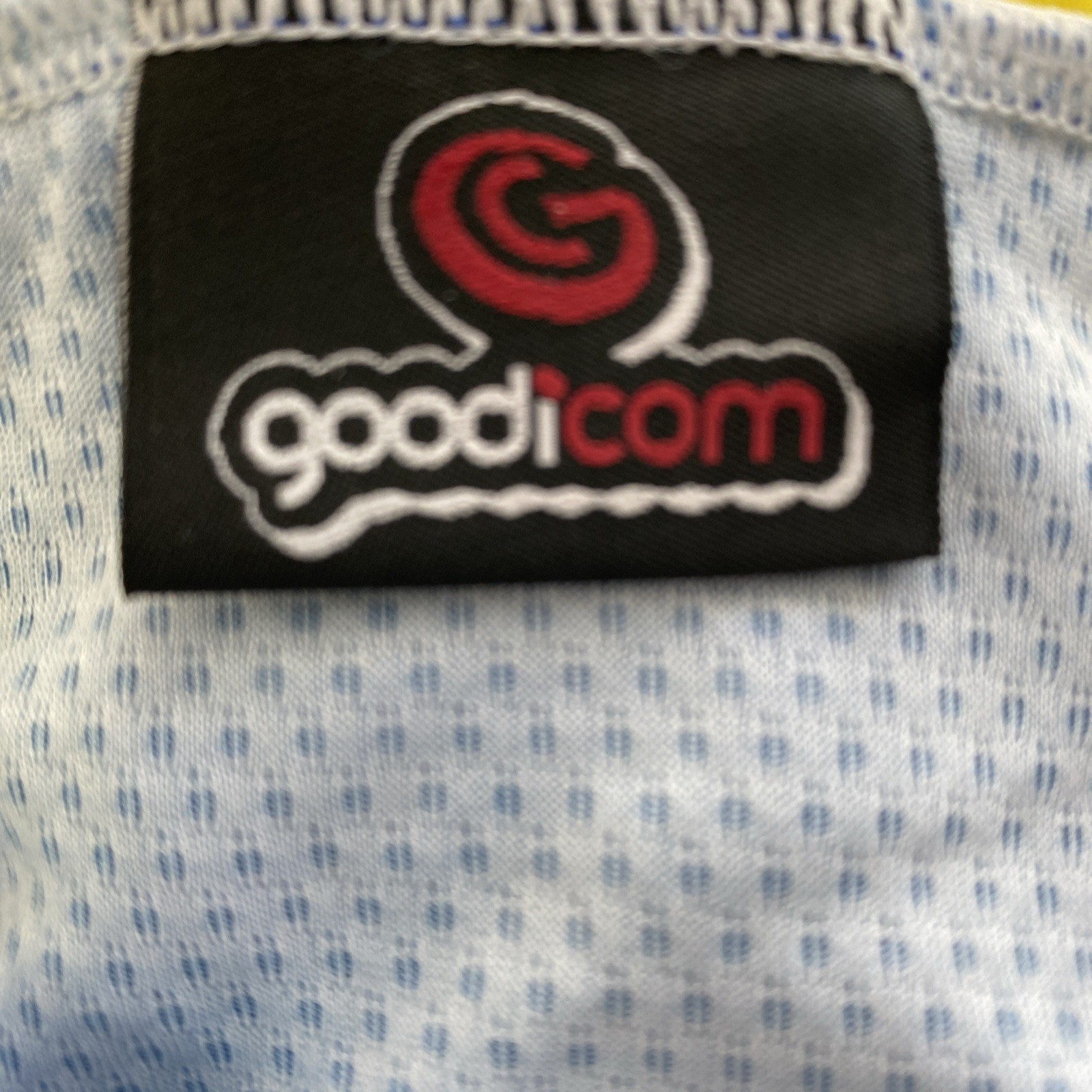 Goodicom Cycling Jersey Michelin Power Competition Mens Medium Blue Gray Yellow