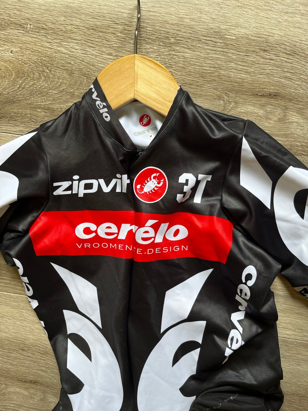 Cervélo TestTeam Cycling Skinsuit Speedsuit Cycle Suit Black Castelli size M