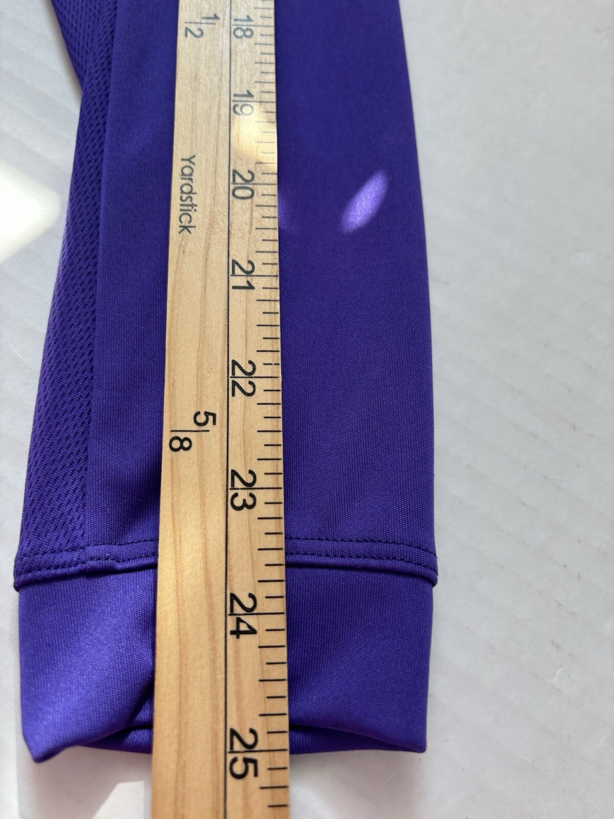 RBX Sport Jersey Top Women’s Large Indigo Purple UPF 50 Back Pockets Long Sleeve