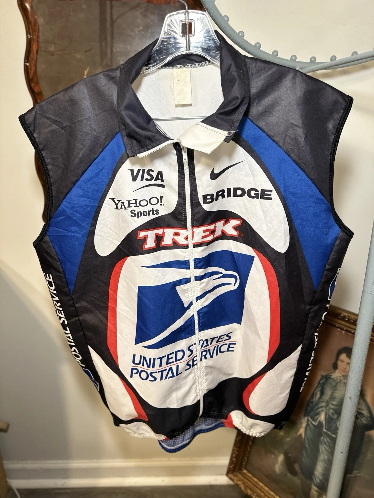 Cycling Shirt Jersey USPS Nike Size XL Trek Visa Thomas Weidel Partners