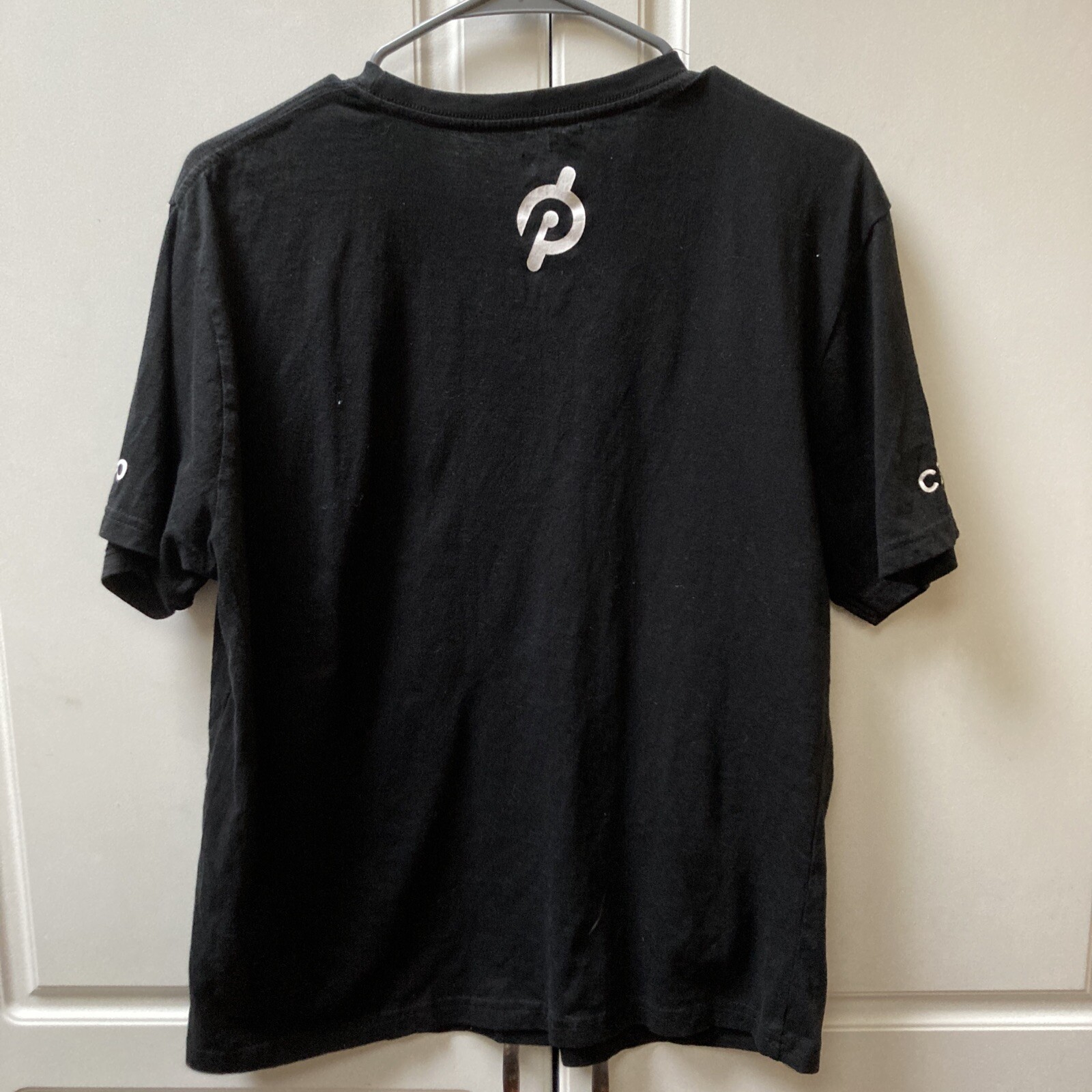 Peloton Century 100 Cotton Adult Men’s Black Biking Cycling -Shirt Size Medium