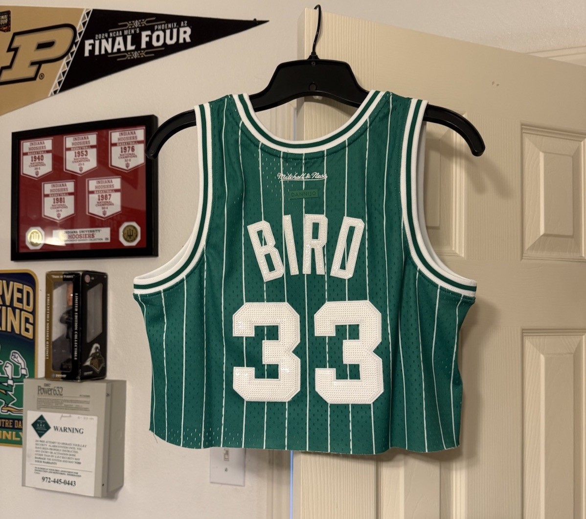Mitchell & Ness Boston Celtics Larry Bird Cropped Jersey