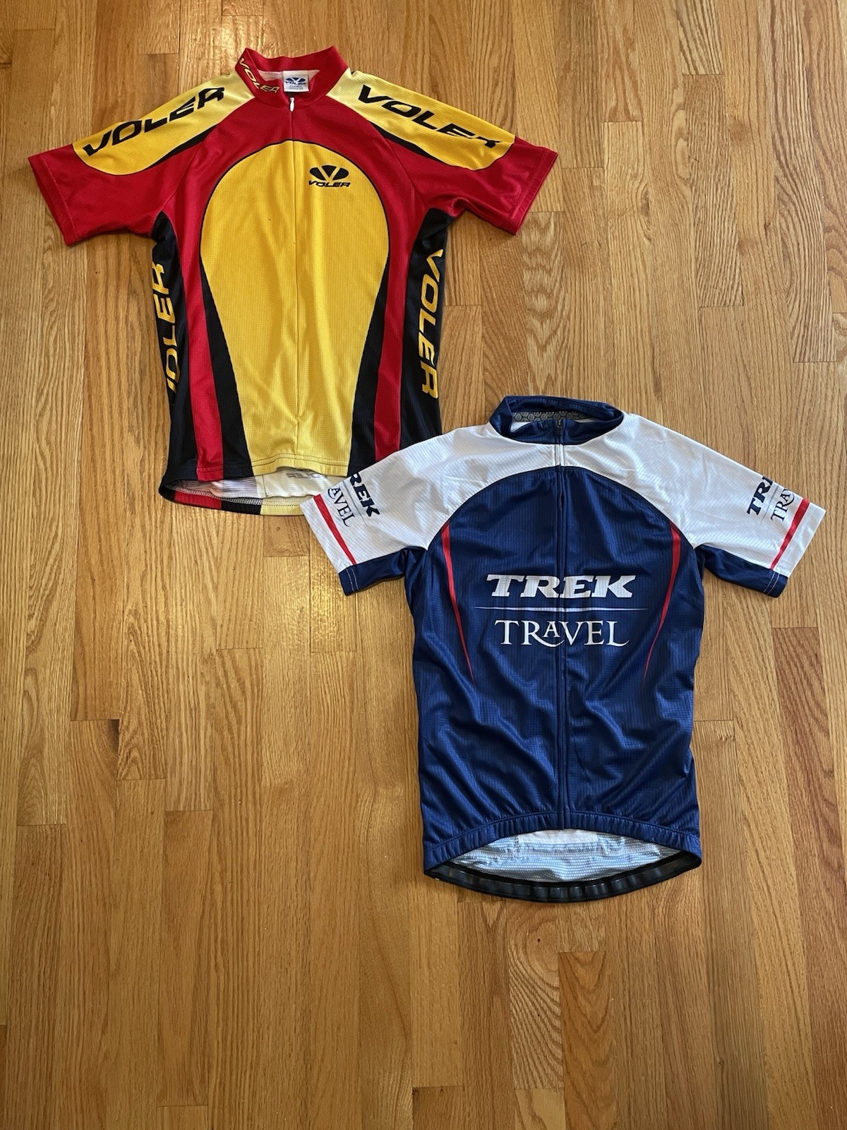 Vintage Cycling Jersey LOT of 14 Biking Cyclist Voler World Of Jerseys Trek