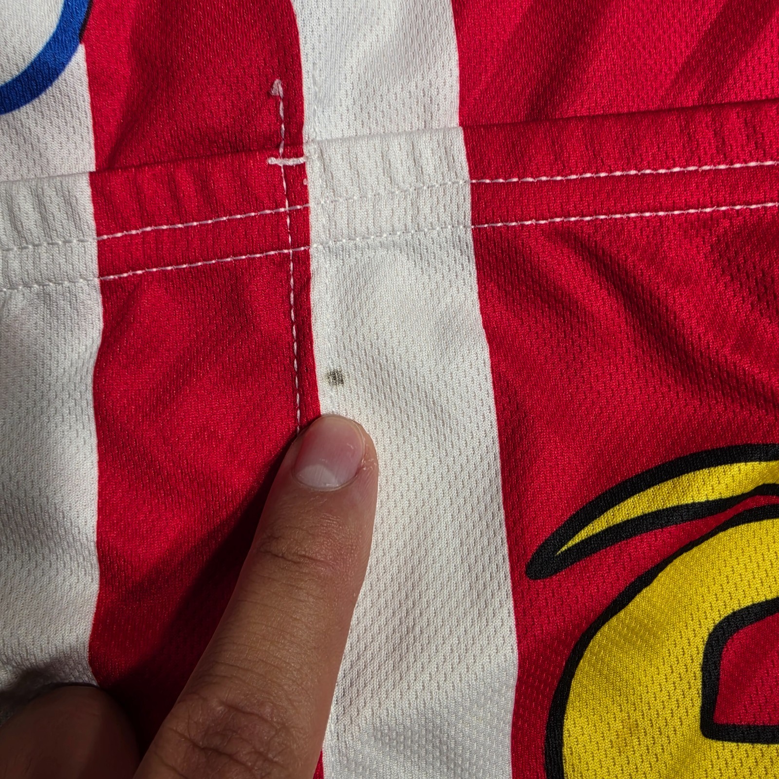 Cannondale Volvo Cycling Jersey Mens Large Full Zip Light Wear Red White Blue