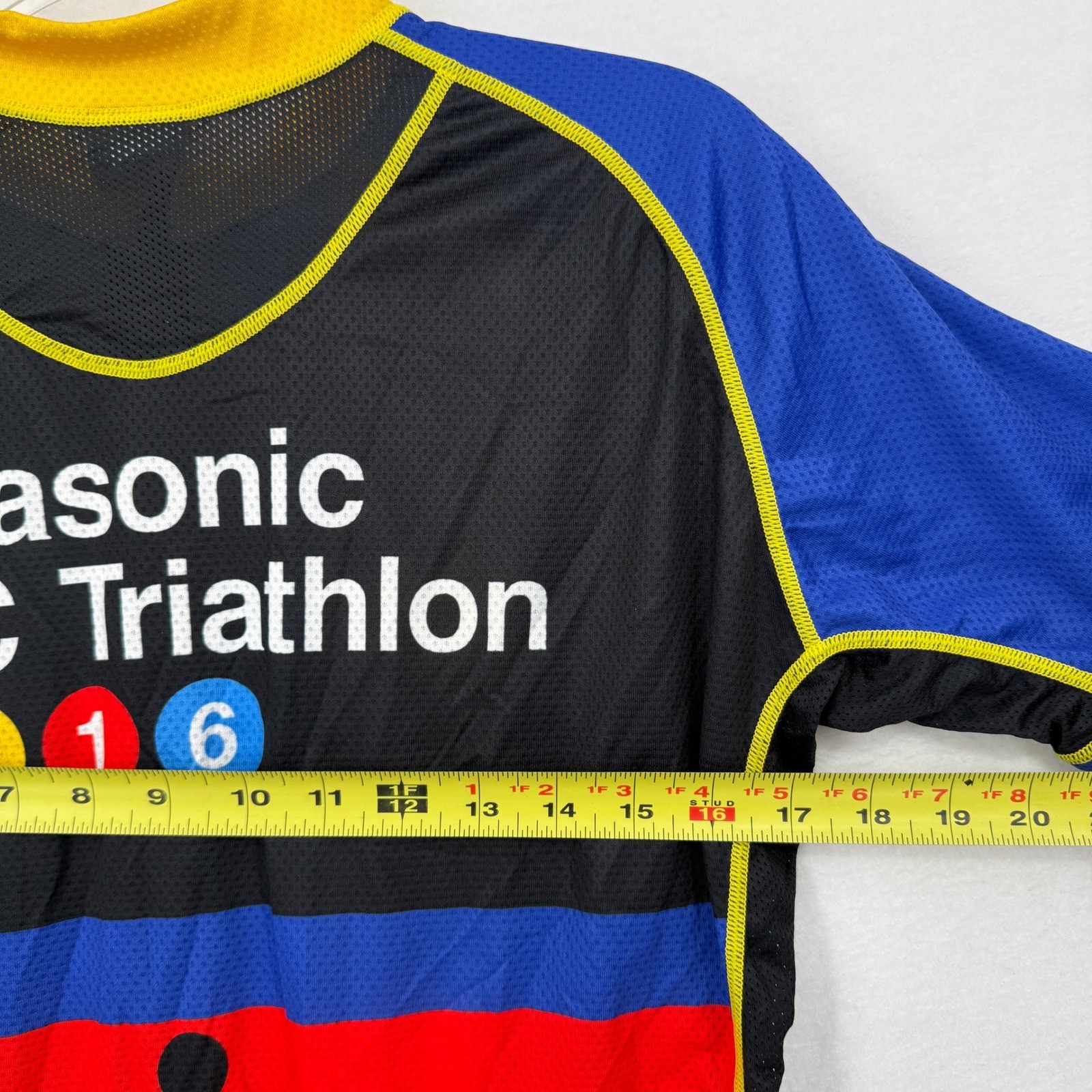 Voler Cycling Jersey Mens Large Black Panasonic NYC Triathlon 2016 Race
