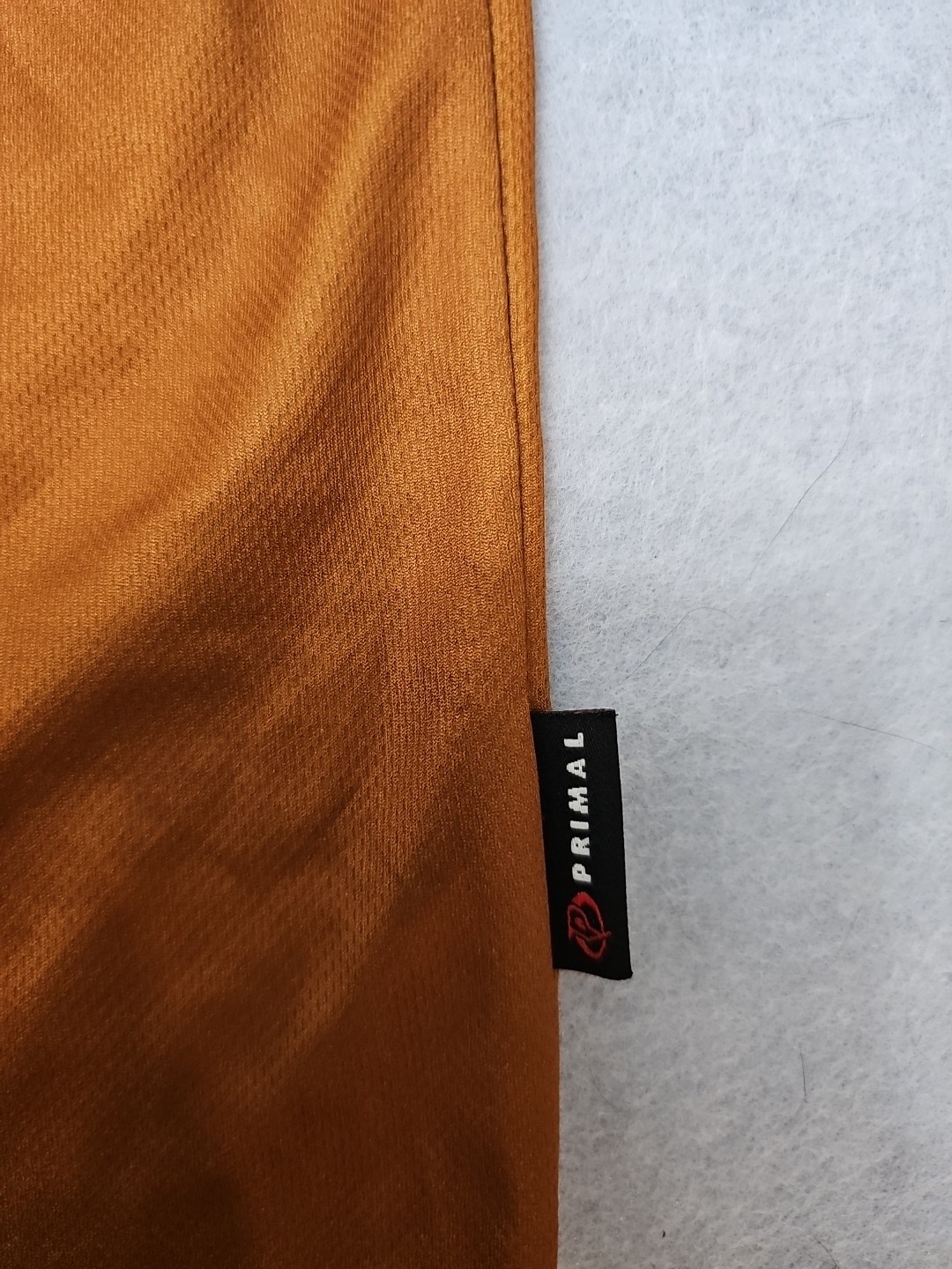 PRIMAL Mens LARGE Club Cycling Bike Jersey IMBA Mountain Bicycling Asso TAN ZIP