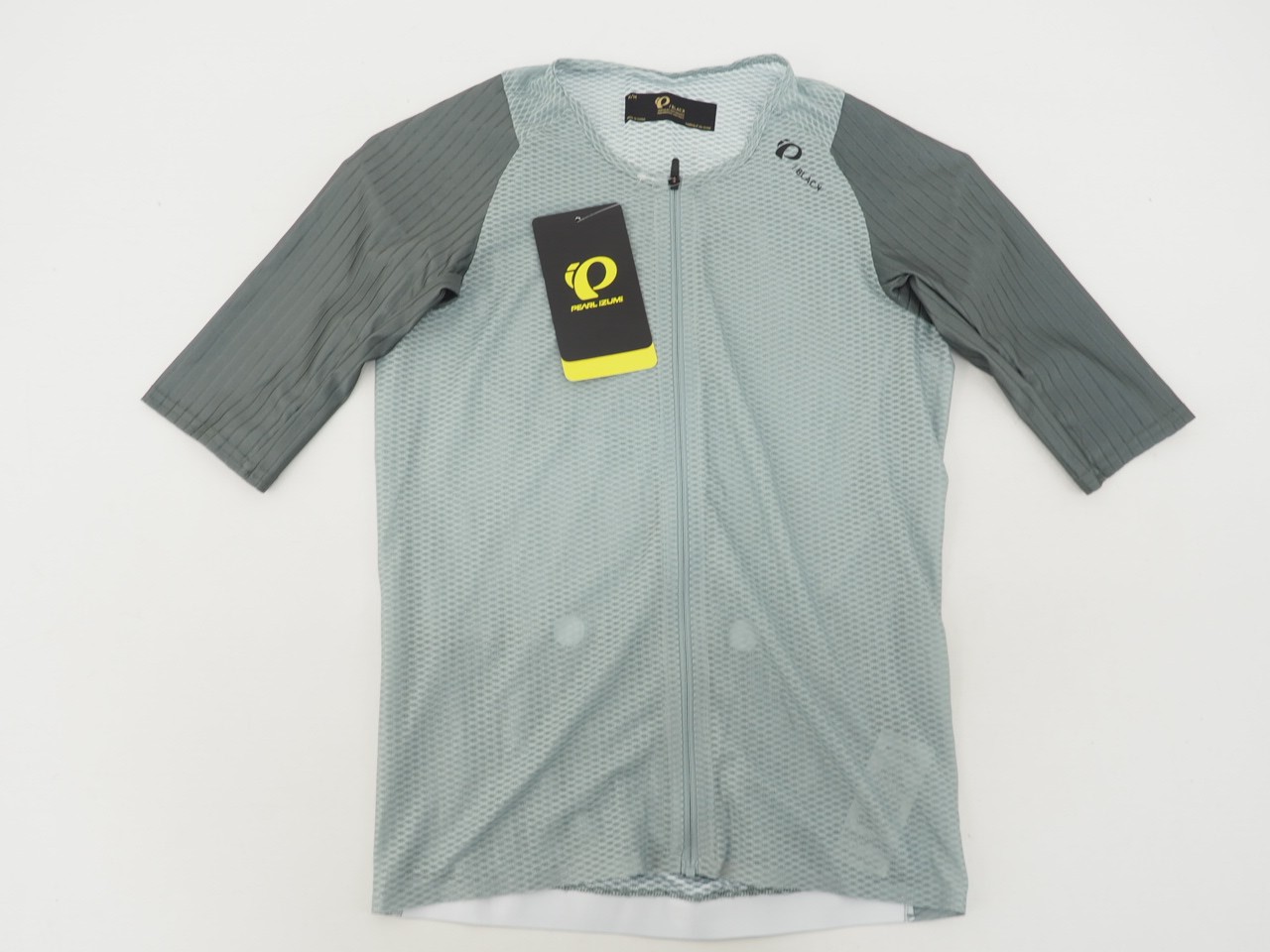 New! Pearl Izumi Pro / “Black” Mesh Jersey Men’s Medium Silver Blue Blasam Green