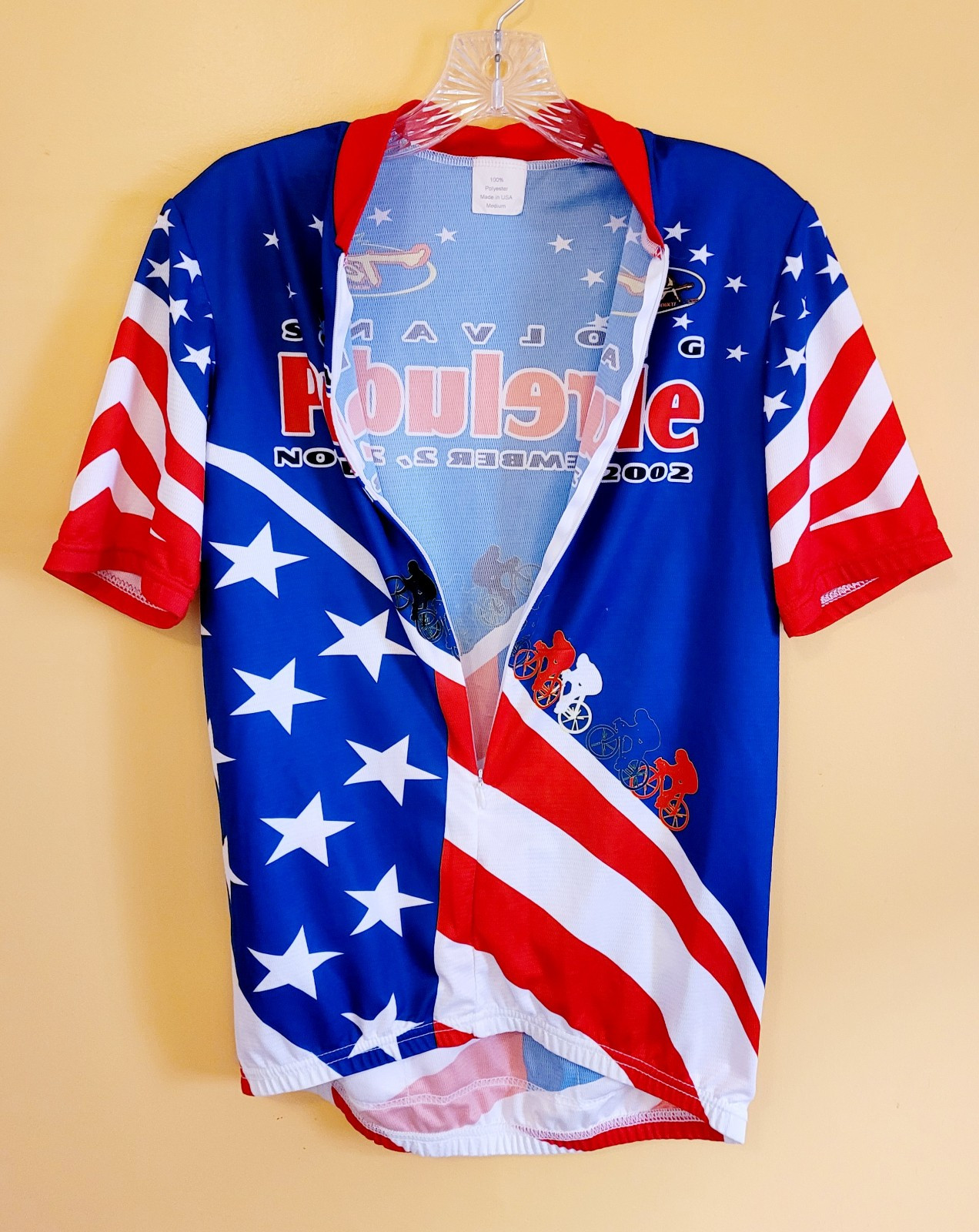 Toga Solvang Prelude 2002 Cycling Jersey Medium 3/4 Zip Pockets New Free Shipp.