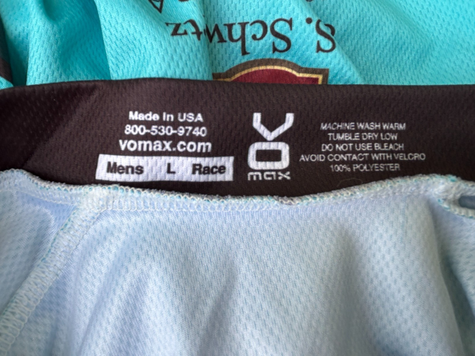 Vomax Eye 1/2 Zip Cycle Cycling BIKE JERSEY SHIRT Mens L Large
