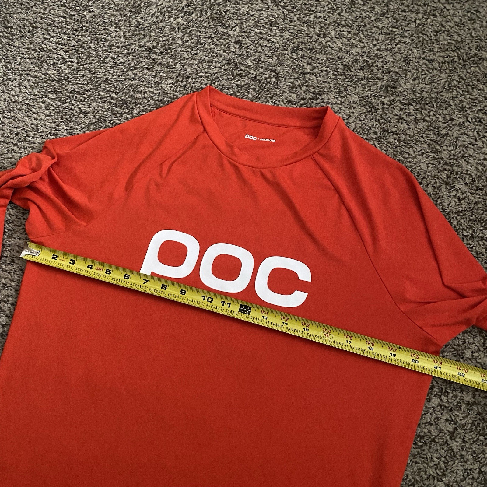 POC Essential Enduro Jersey Men’s M Orange Long Sleeve Quick Dry Cycling Tee
