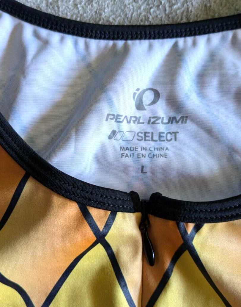 PEARL IZUMI Select Series Triathlon Tri Sleeveless Cycling Jersey Mens L Blue