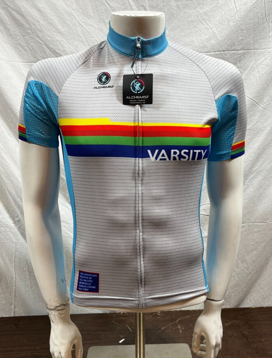 Alchemist Varsity Full-Zip Race Fit Cycling Bike Jersey Men’s Medium NEW
