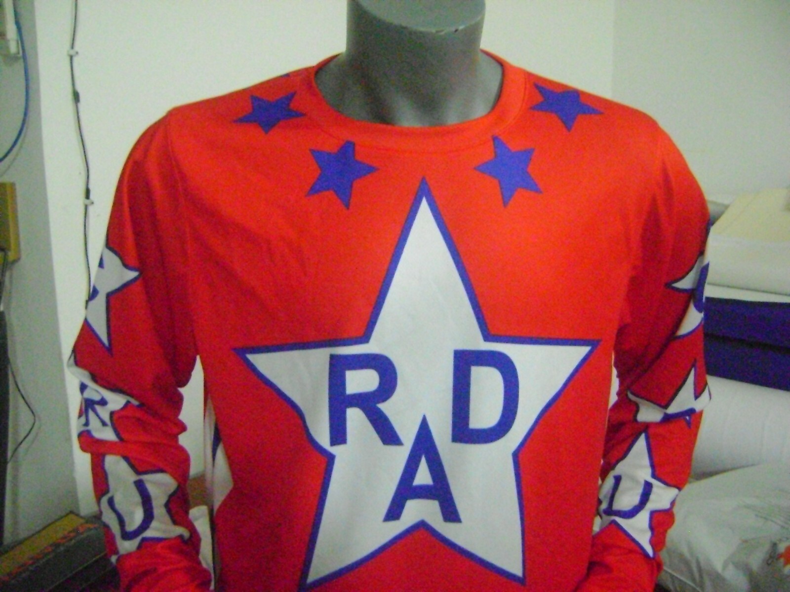 RAD OLD SCHOOL BIKE JERSEY CLASSIC BMX JERSEY RACE BIKE SHIRT BMX RED SIZE XXS
