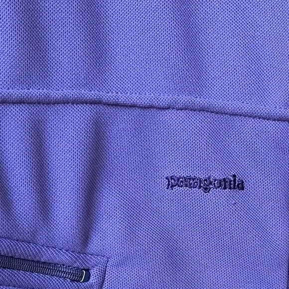 Patagonia 1/2 Zip Terra Cycling Jersey w/ Back Zip Pocket Purple Large