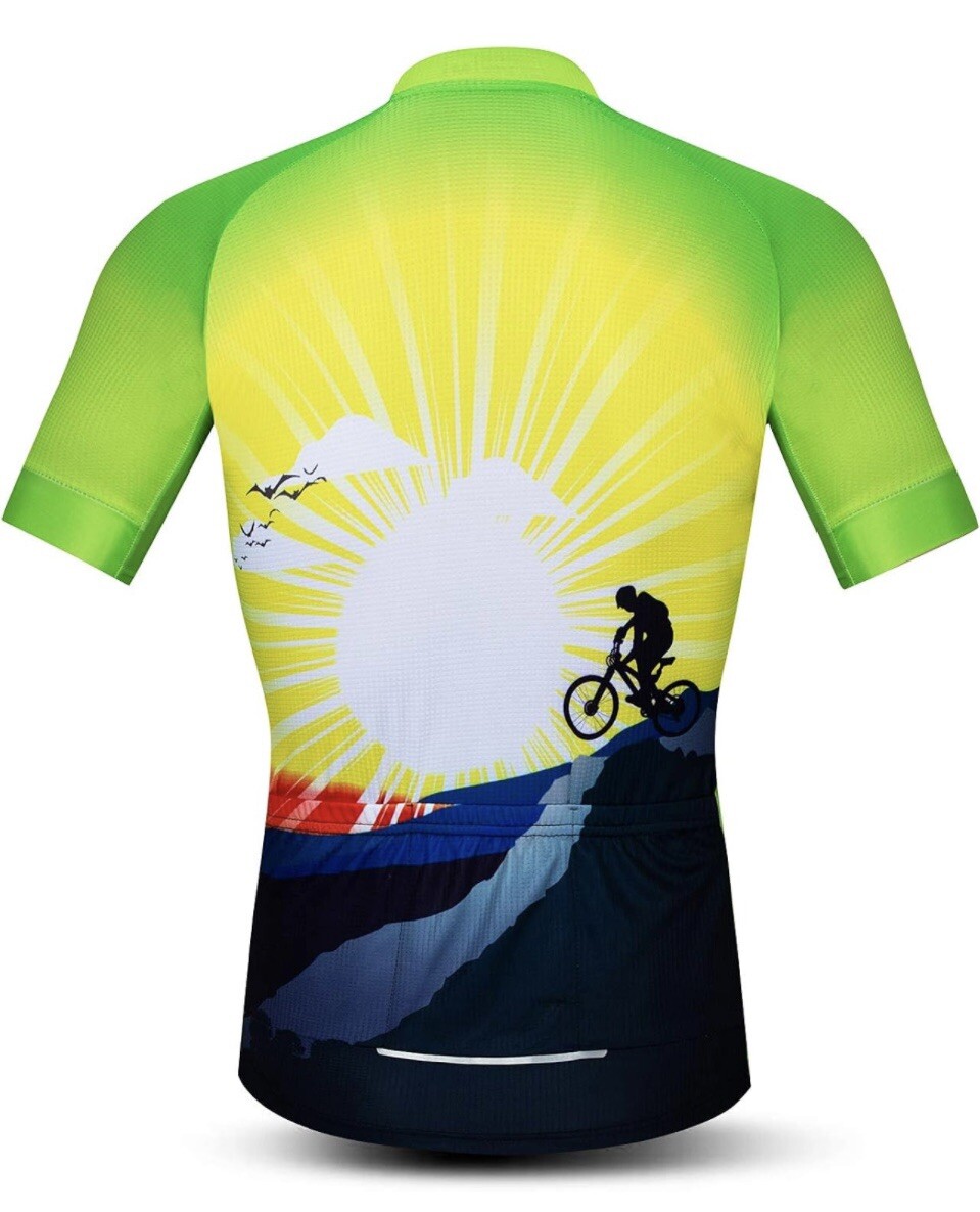 Biking Shirt for Men Anti-slip Band Bike Clothing Tops Quick Dry Cycle Apparel