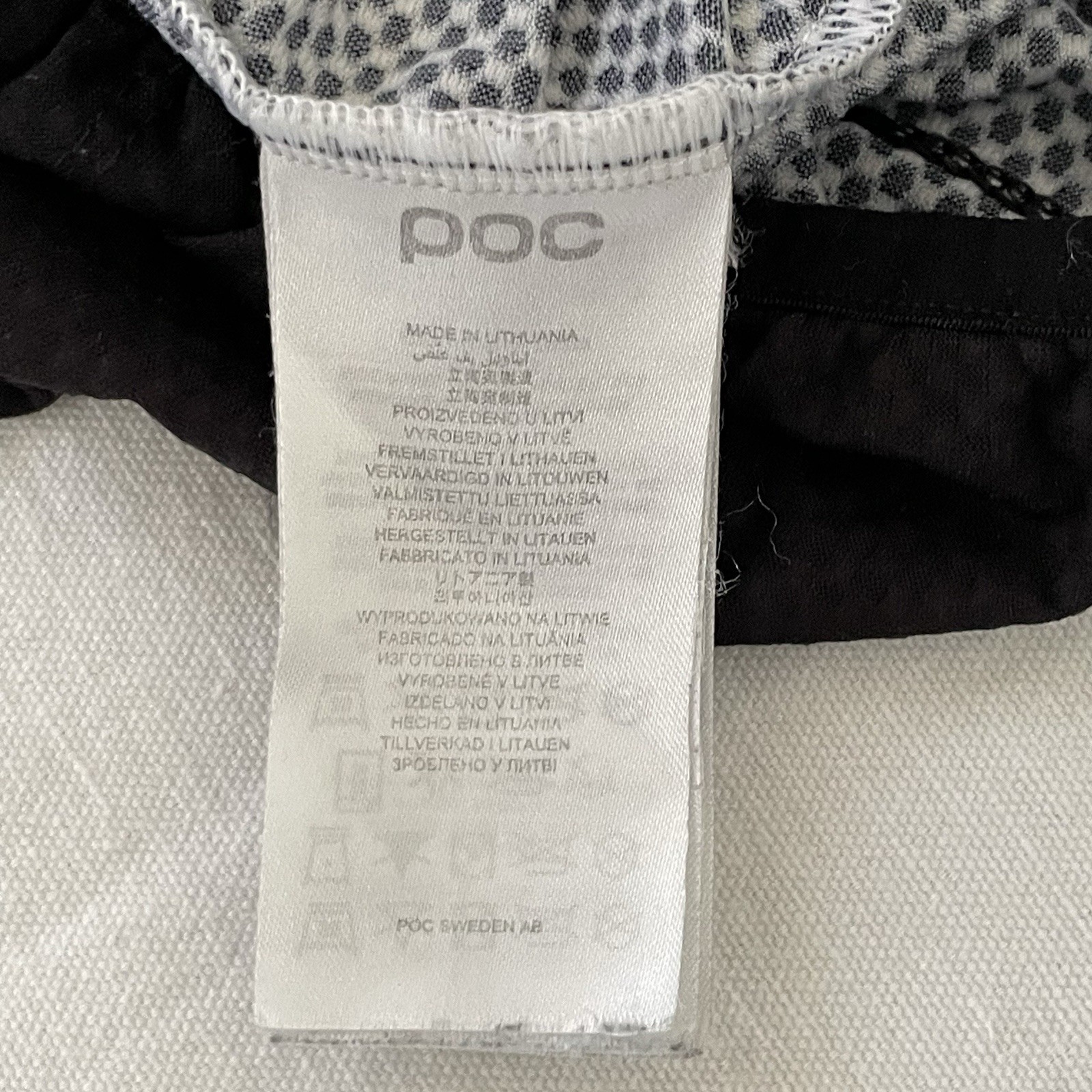 POC Cycling Jersey Men’s Medium Full Zip Short Sleeve Gray Black Road Bike