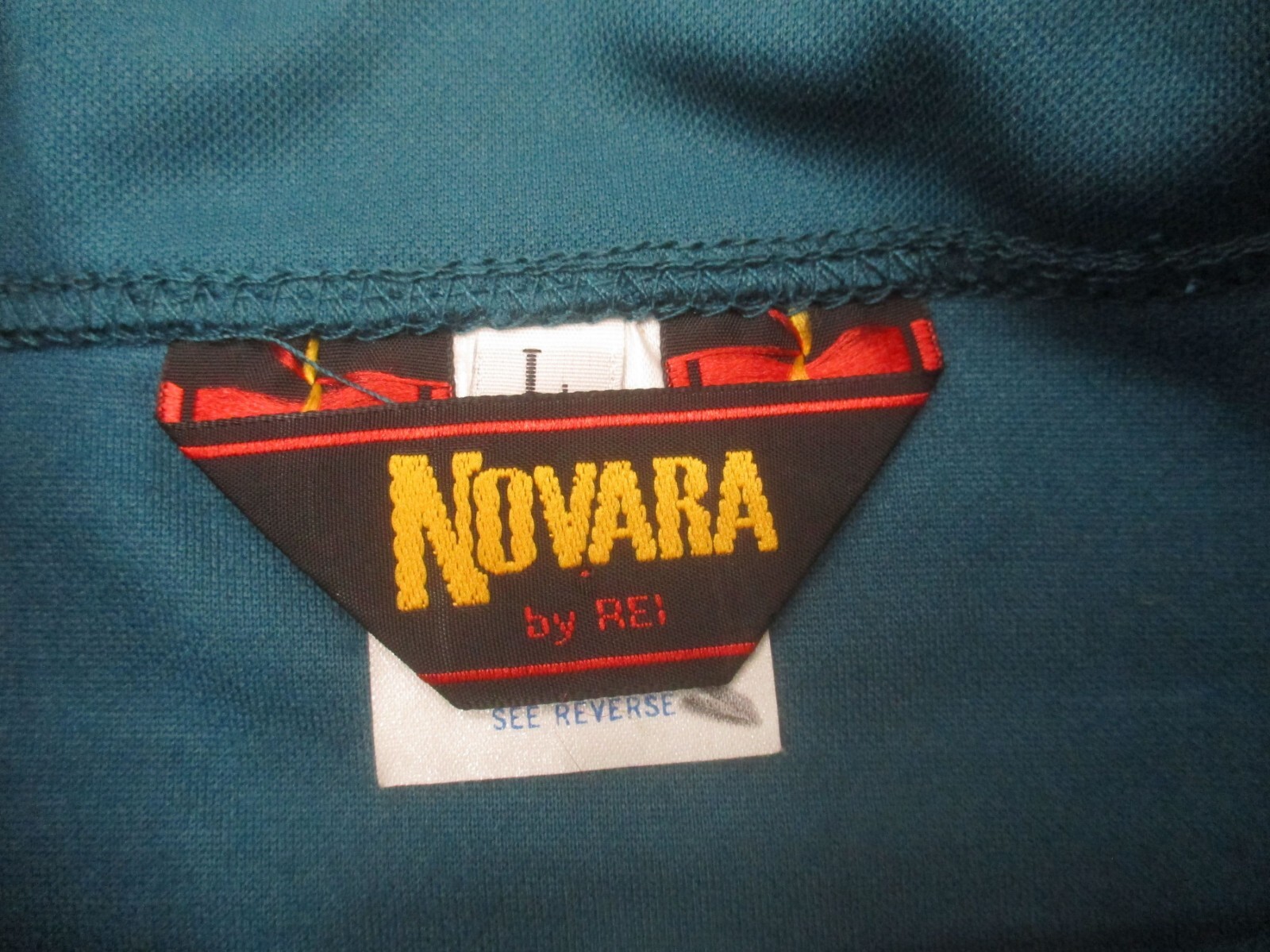 REI Novara Size L Mens Blue 1/2 Zip Short Sleeve Back Pocket Cycling Jersey 989