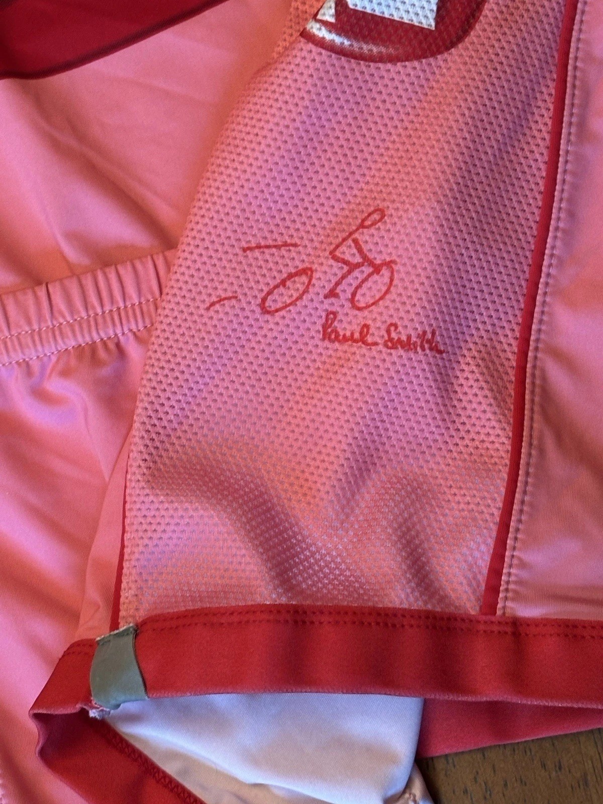 SMS Santini ITALY Cycling Jersey XL Pink 1/4 Zip Neck Racing Pockets Smith 2013