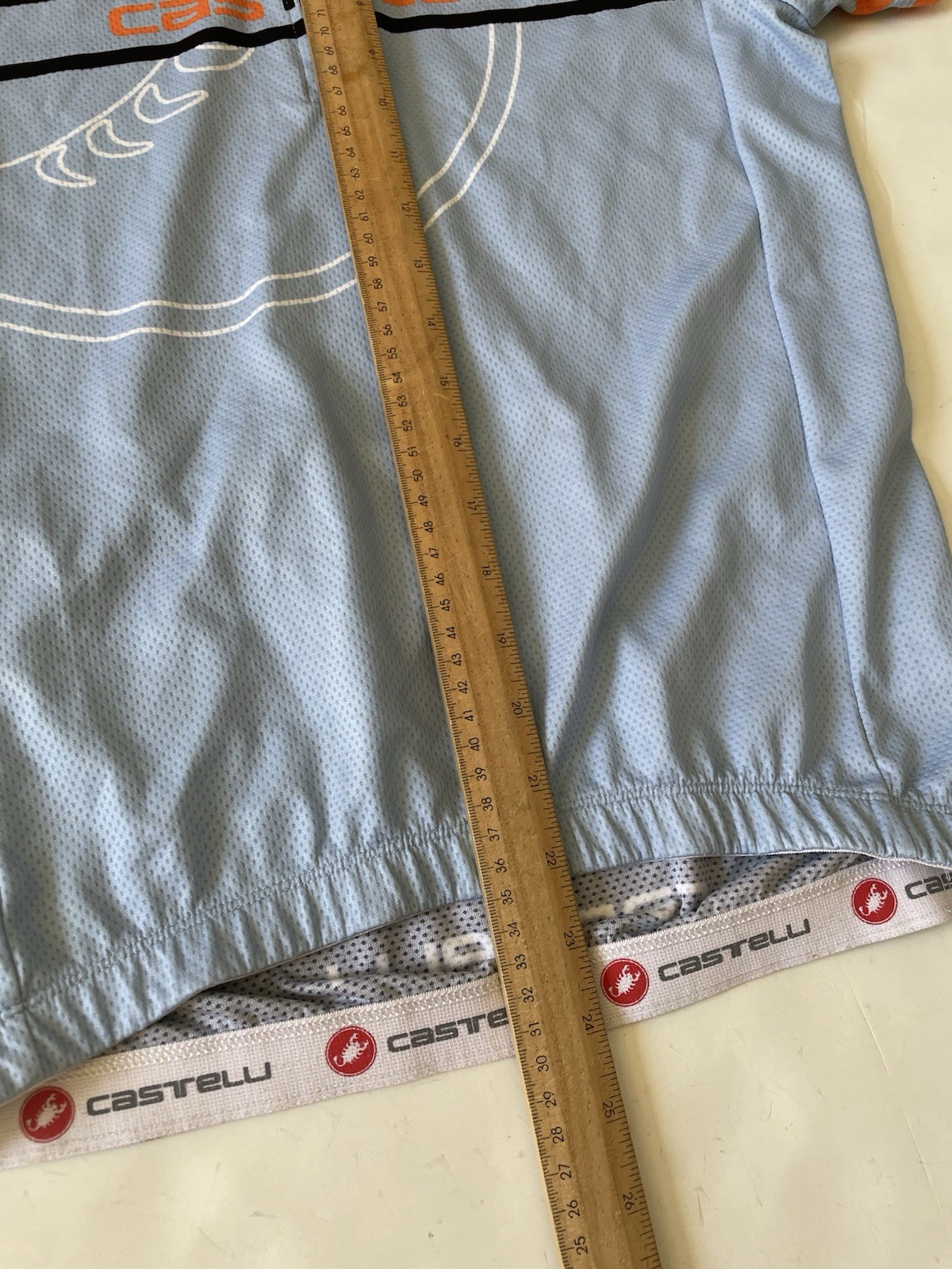 Castelli Segno Kid’s XL Cycling Jersey ‘Gulf Race’ print Short Sleeve Unisex