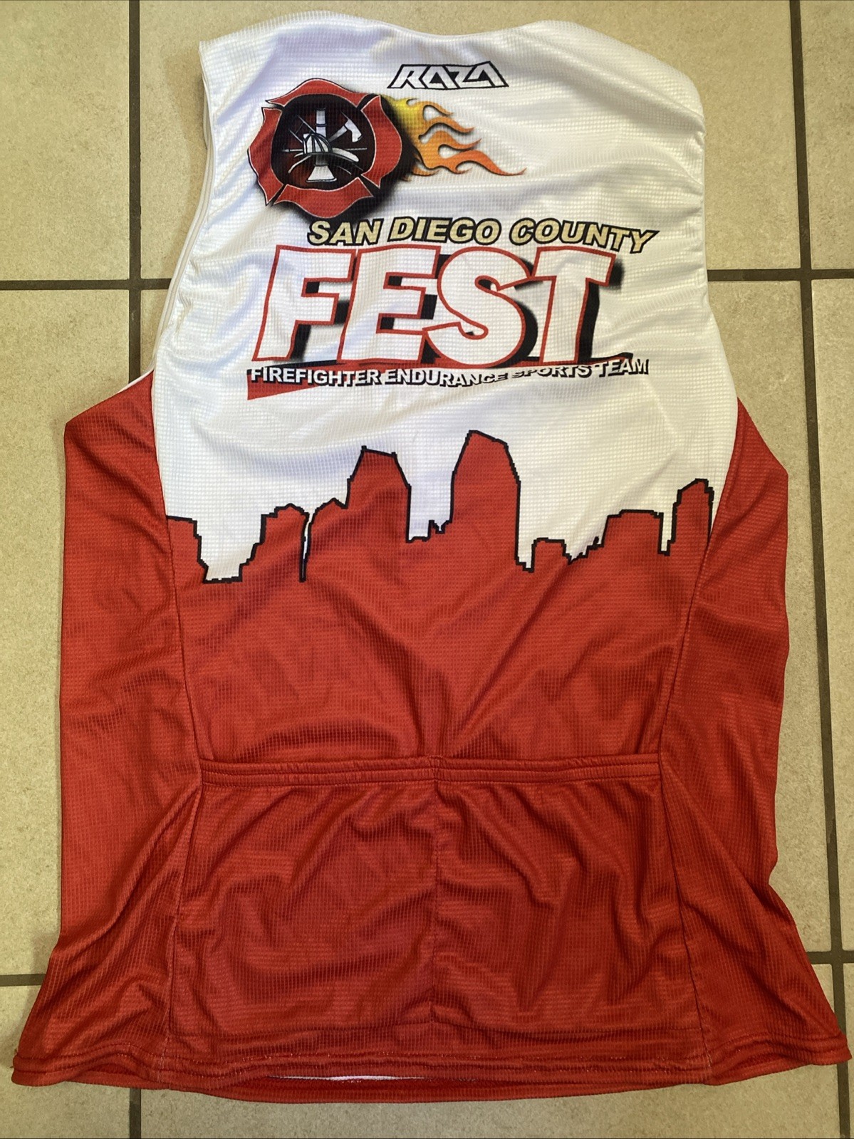 Specialized SDFD San Diego Fire Bicycle Cycling Jersey Sleeveless, Adult M/L