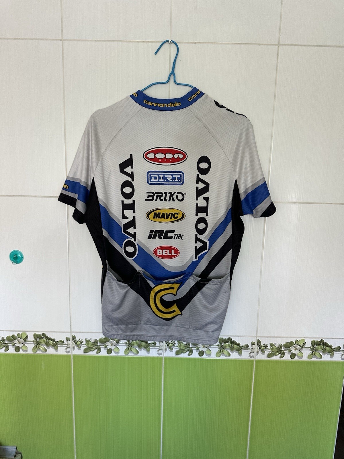 Vintage Cannondale Volvo Team 3/4 Zip Cycling Jersey Size L