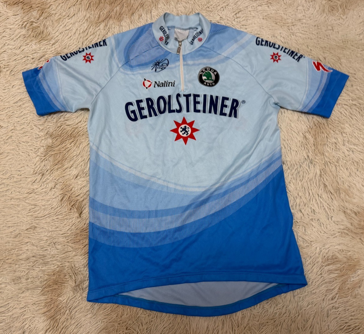 Cycling Nalini Uci Pro Tour Gerolsteiner Jersey M-L measurements in the photo