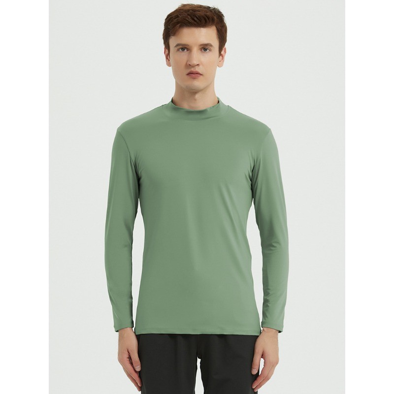 New High Neck Clothing for Men Breathable Quick Drying Highly Elastic T-Shirt