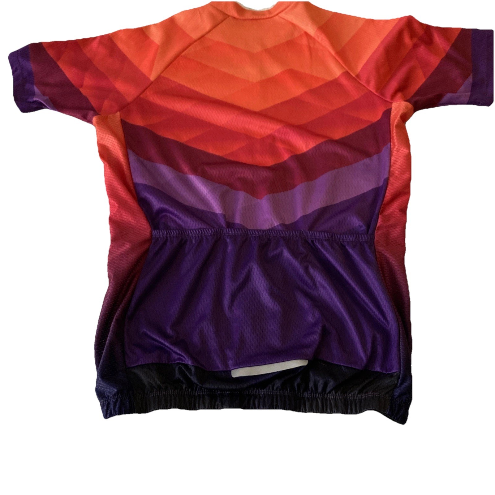 Aogda Women’s Cycling Jersey XL Colorful Full Zip Vented Short Sleeves Chest 40