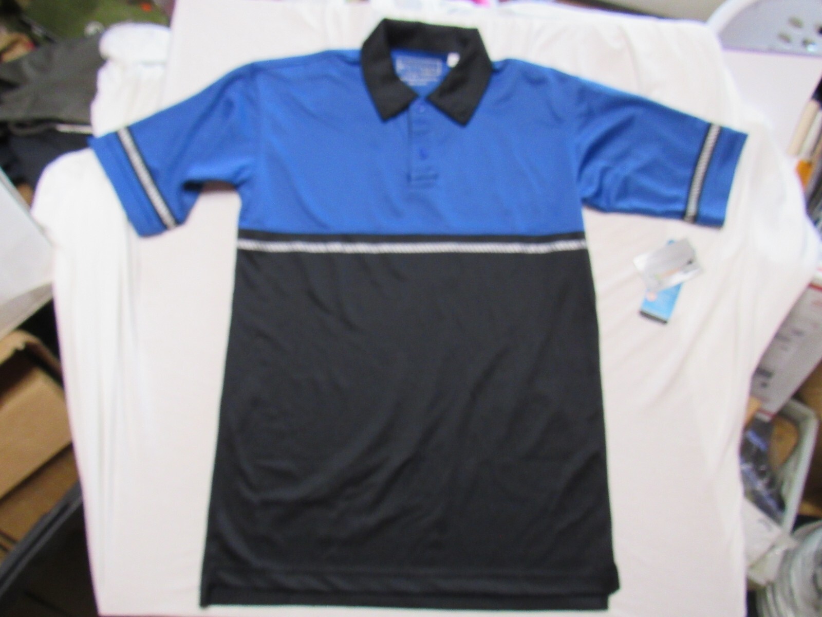 Mocean Tech Two Tone Reflective Bike Short Sleeve Polo 0402 Security X81JK