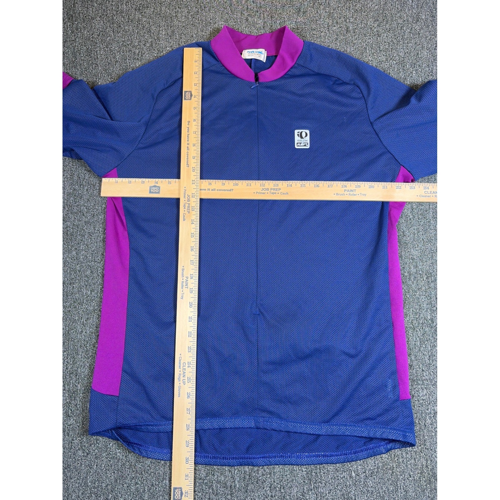 Pearl Izumi Aloft Cycling Jersey Mens XXL Blue Purple Full Zip Mesh Bike Shirt
