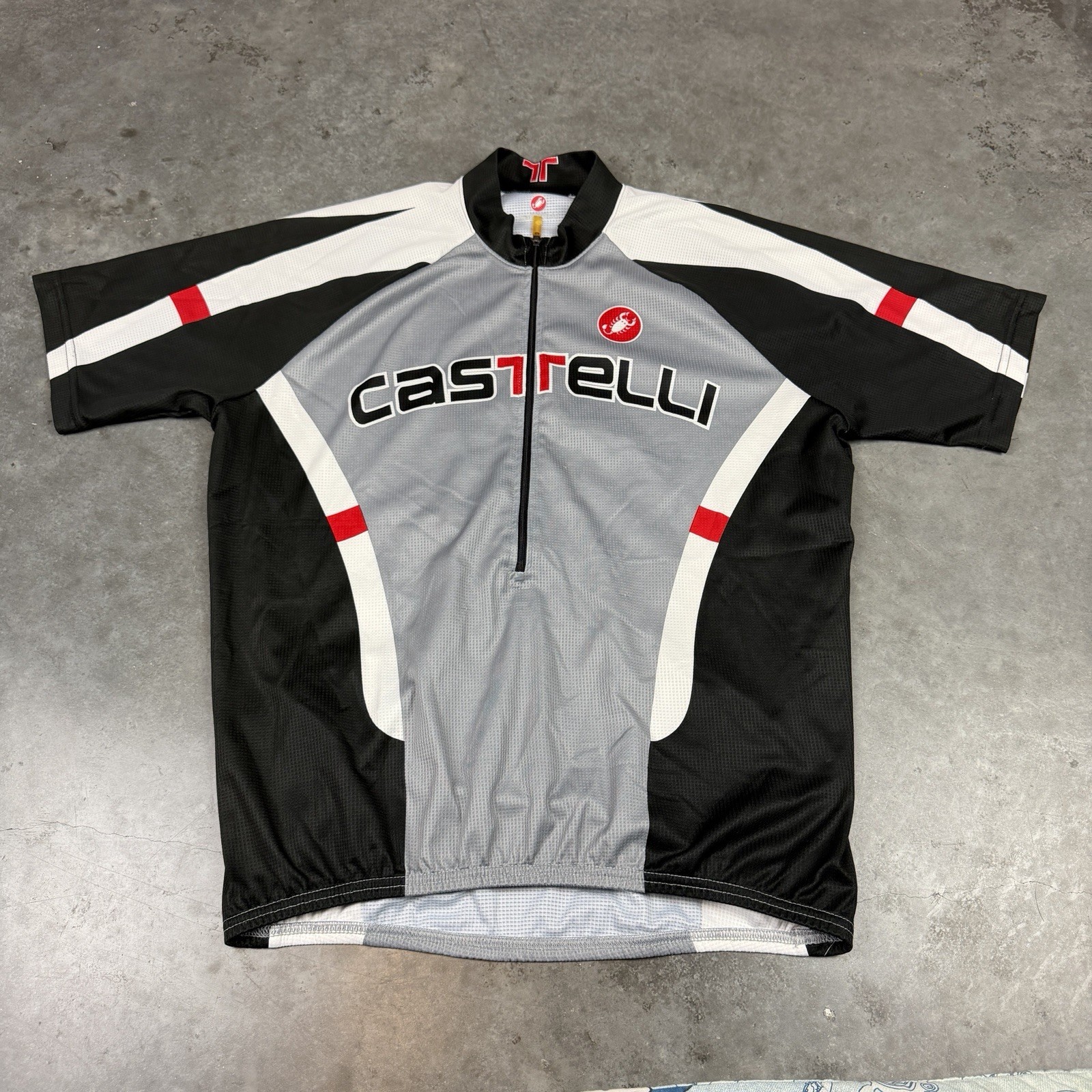 Castelli Cycling Jersey Mens Large Multicolored Half Zip Short Sleeve Preowned