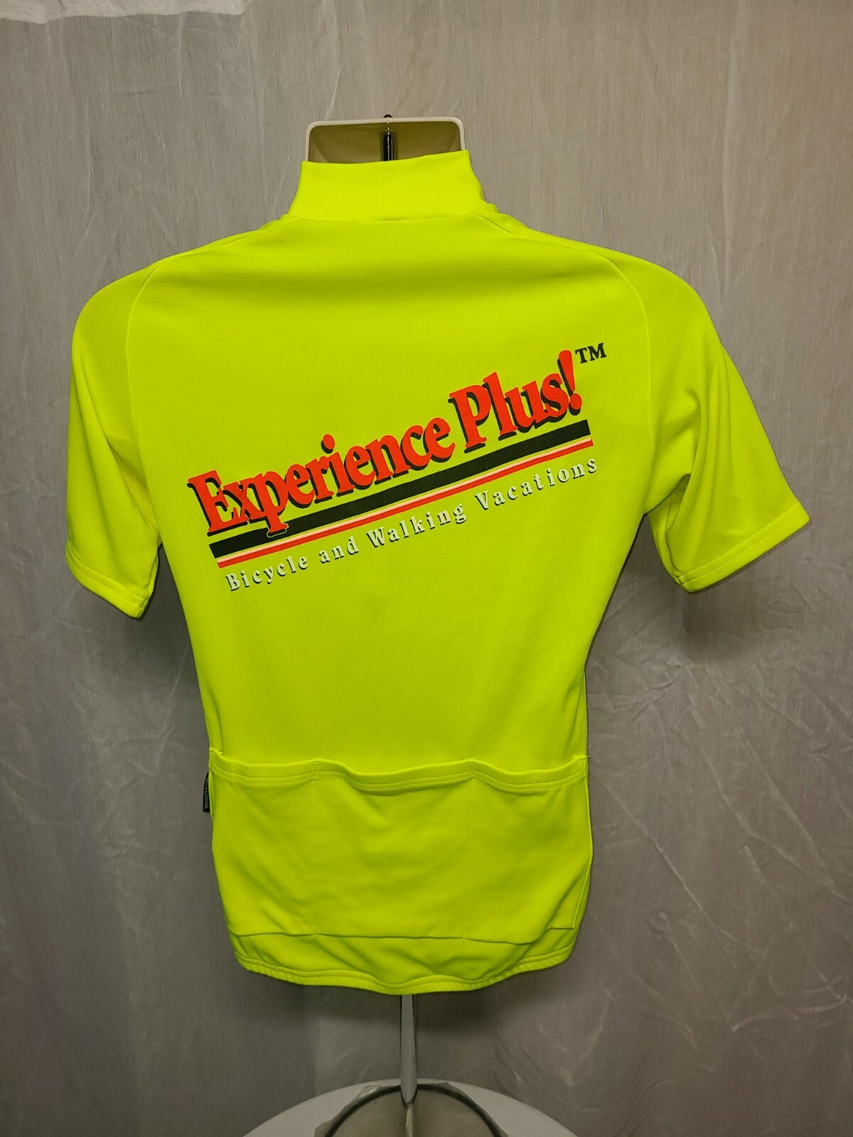 Experience Plus Bicycle and Walking Vacations Womens Medium Green Cycling Jersey