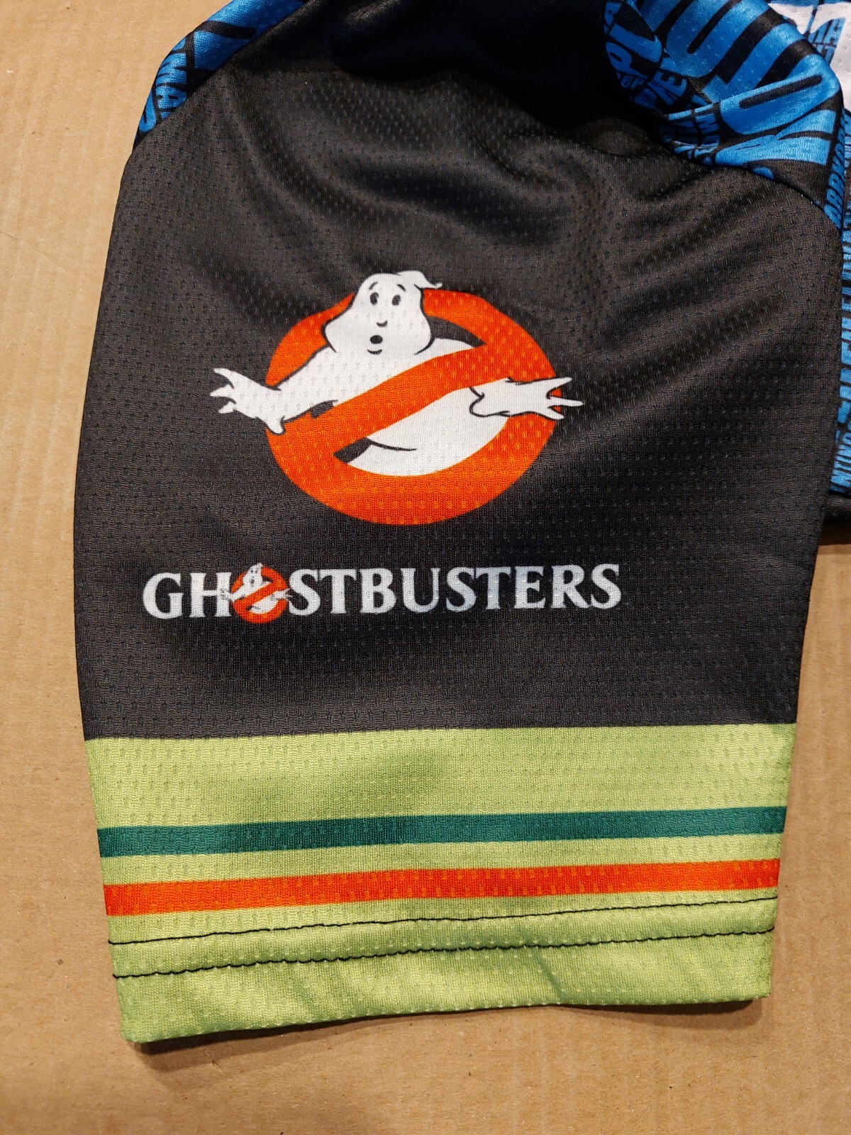 Ghostbusters Men’s 21.5″ Chest XL Cycling Bike Jersey Short Sleeve Slimer