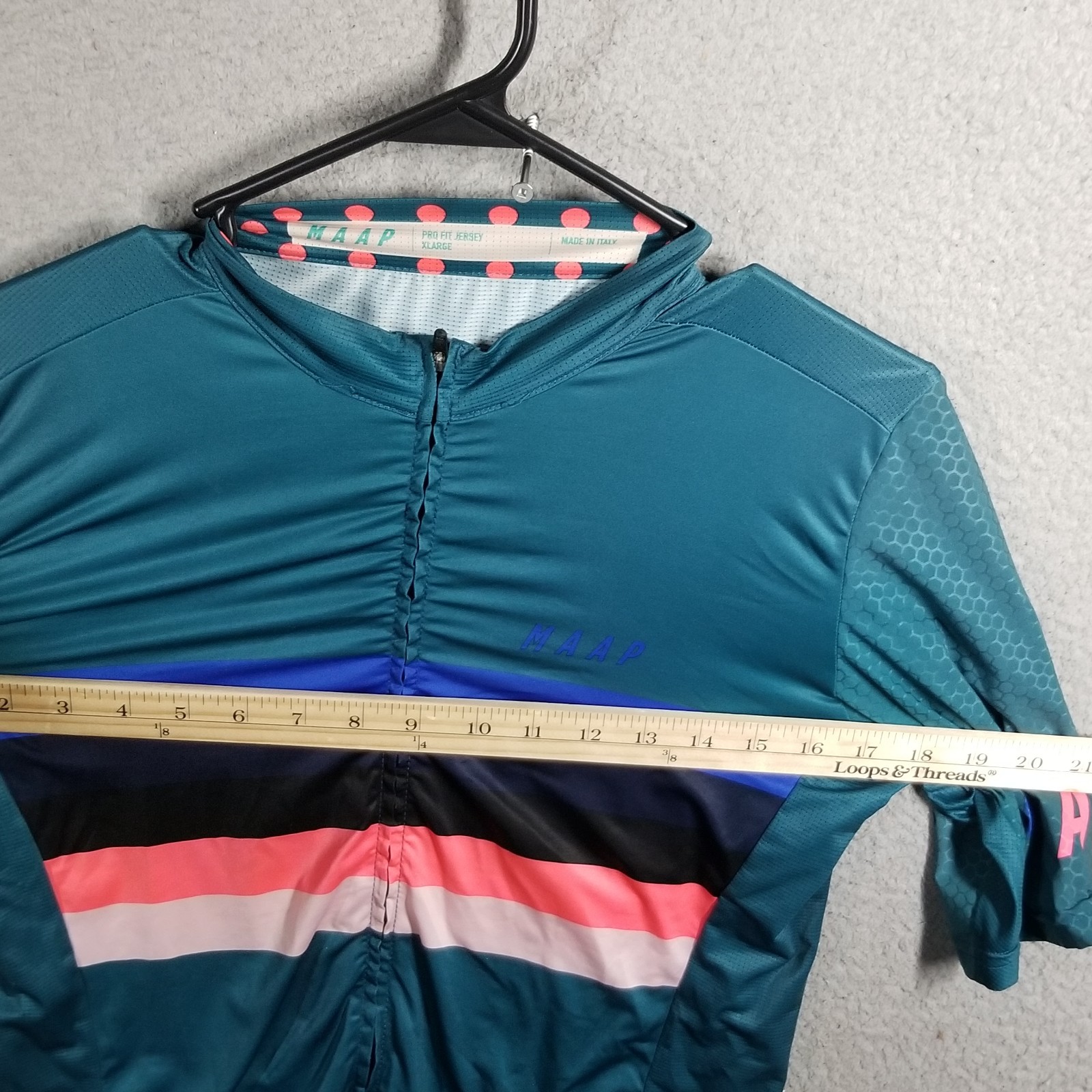MAAP Men’s Worlds Pro Hex Jersey (RARE), Teal, Size: XL