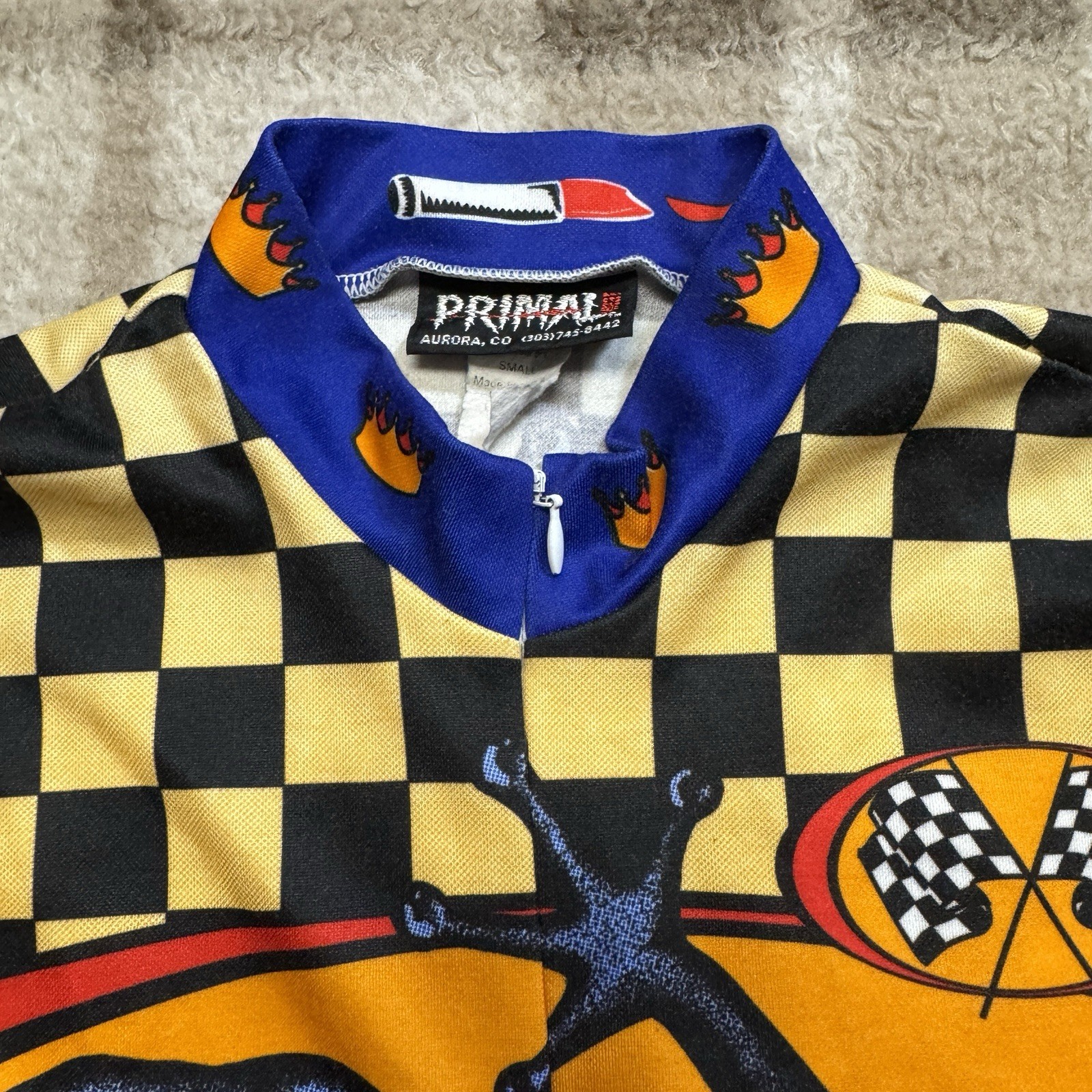 Vintage Primal Wear 1996 Cycle Cycling Shirt Jersey Small Poison Dart Frog