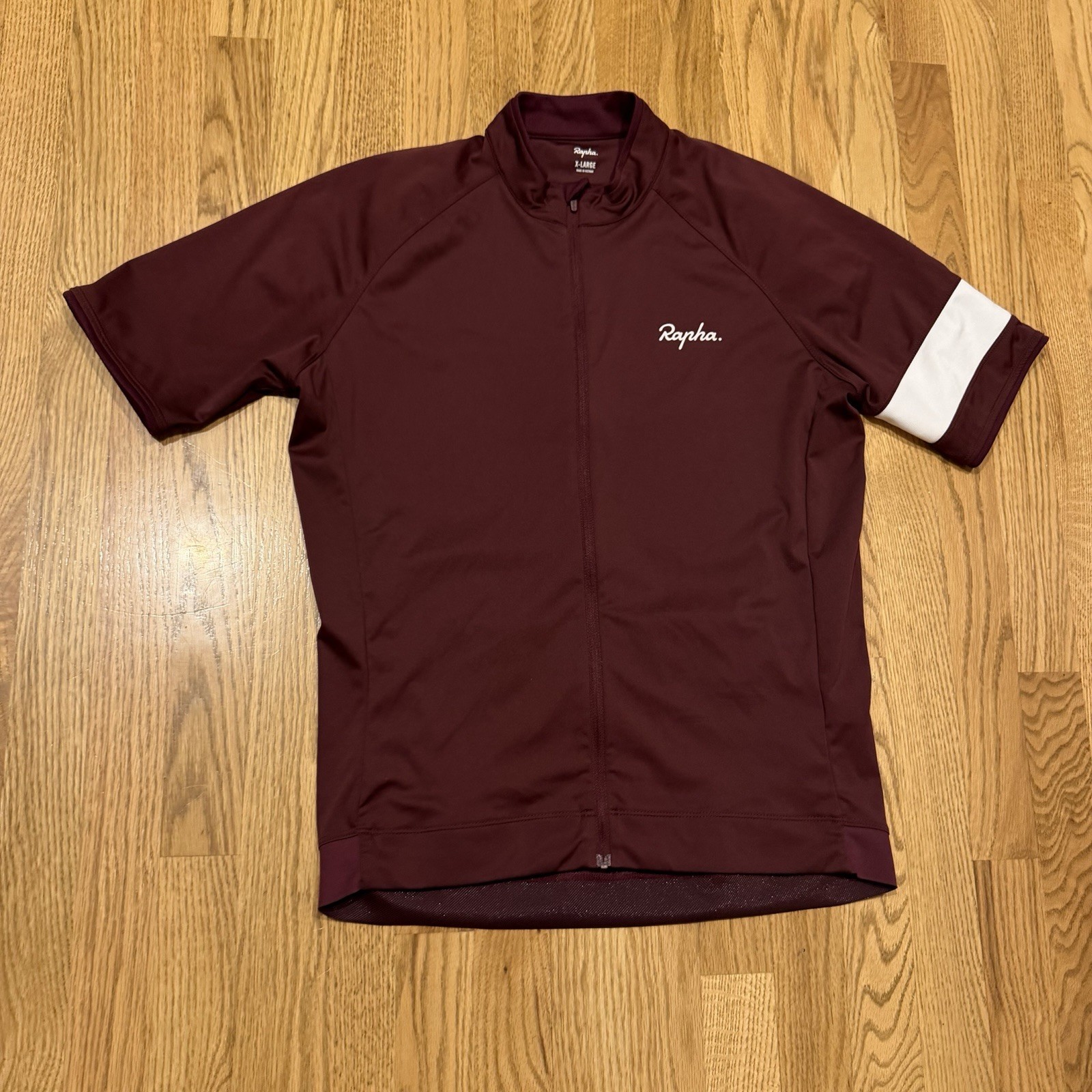 Rapha Core Jersey Mens Size XL Full Zip Cycling Short Sleeve Cycling Top Stretch