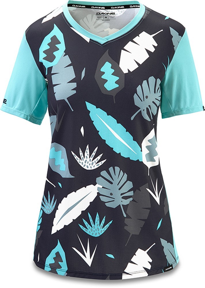 Dakine Women’s Cadence S/S Cycling Bike Jersey Shirt Medium Abstract Palm New