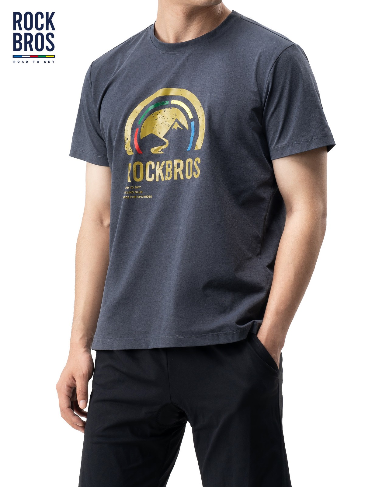 Rockbros Skyroad Sport T-Shirt Breathable Quick Dry Cool Cycling Tee Men Women