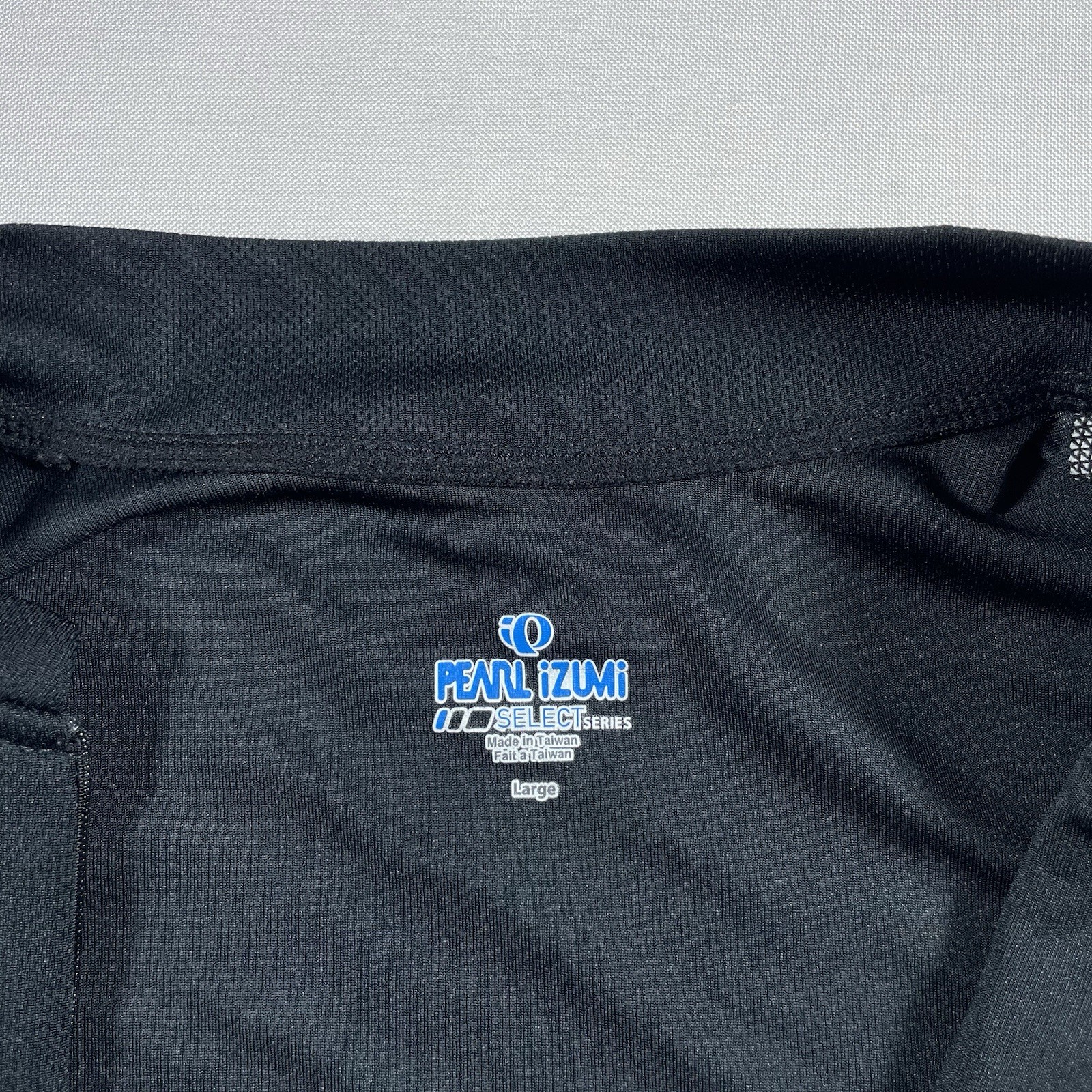 pearl izumi long sleeve cycling jersey 3/4 zip bottle pockets Large