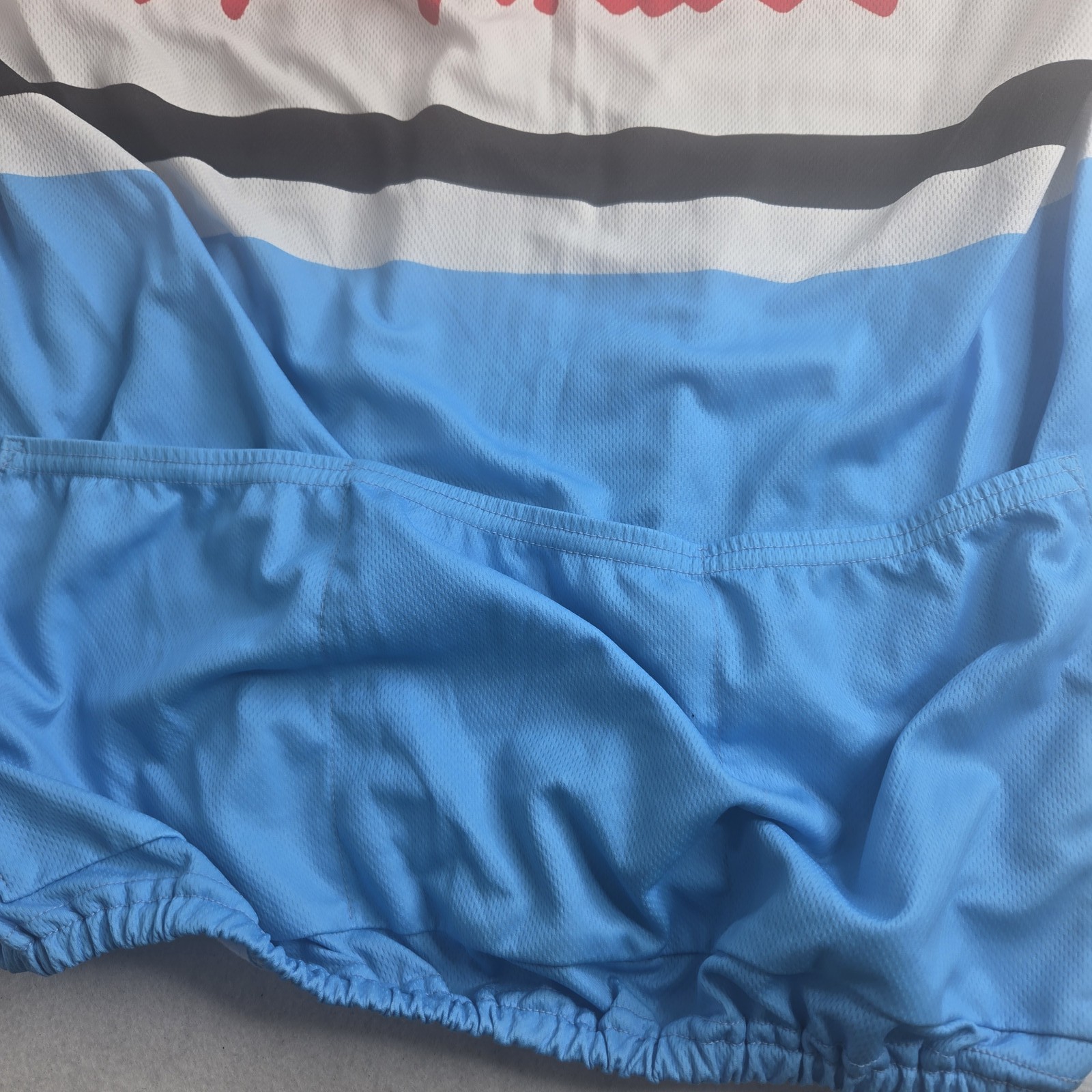 Vintage St Raphael Helyett Hutchinson Cycling Jersey Size 8 Red White Blue Half