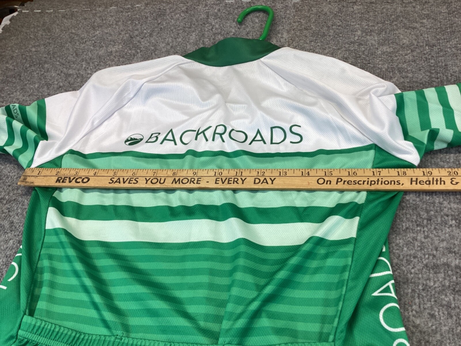 Louis Garneau Cycling jersey Mens Medium Green Backroads bicycle