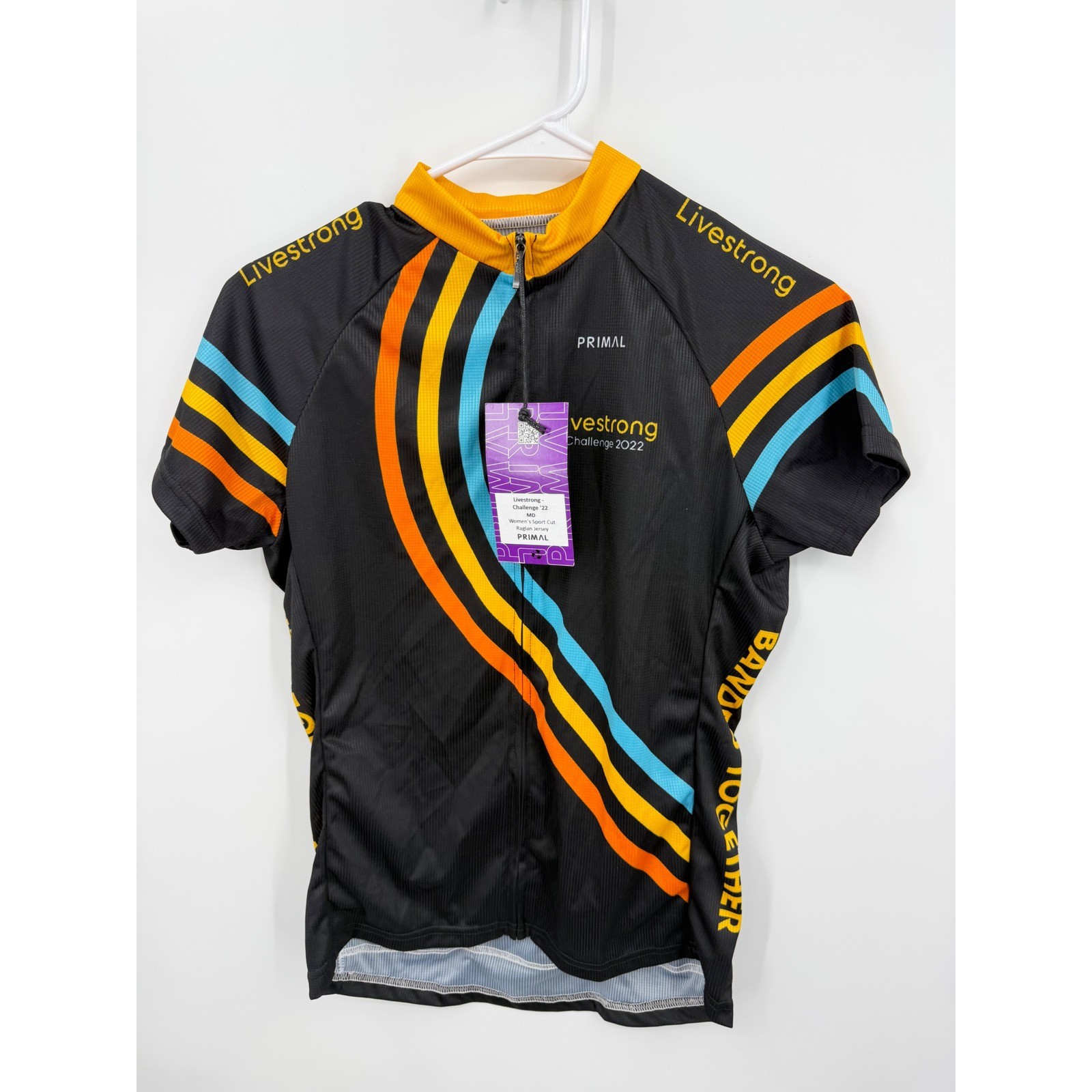 Primal Livestrong Challenge 2022 Cycling Jersey Women Medium Black Sport Cut NWT