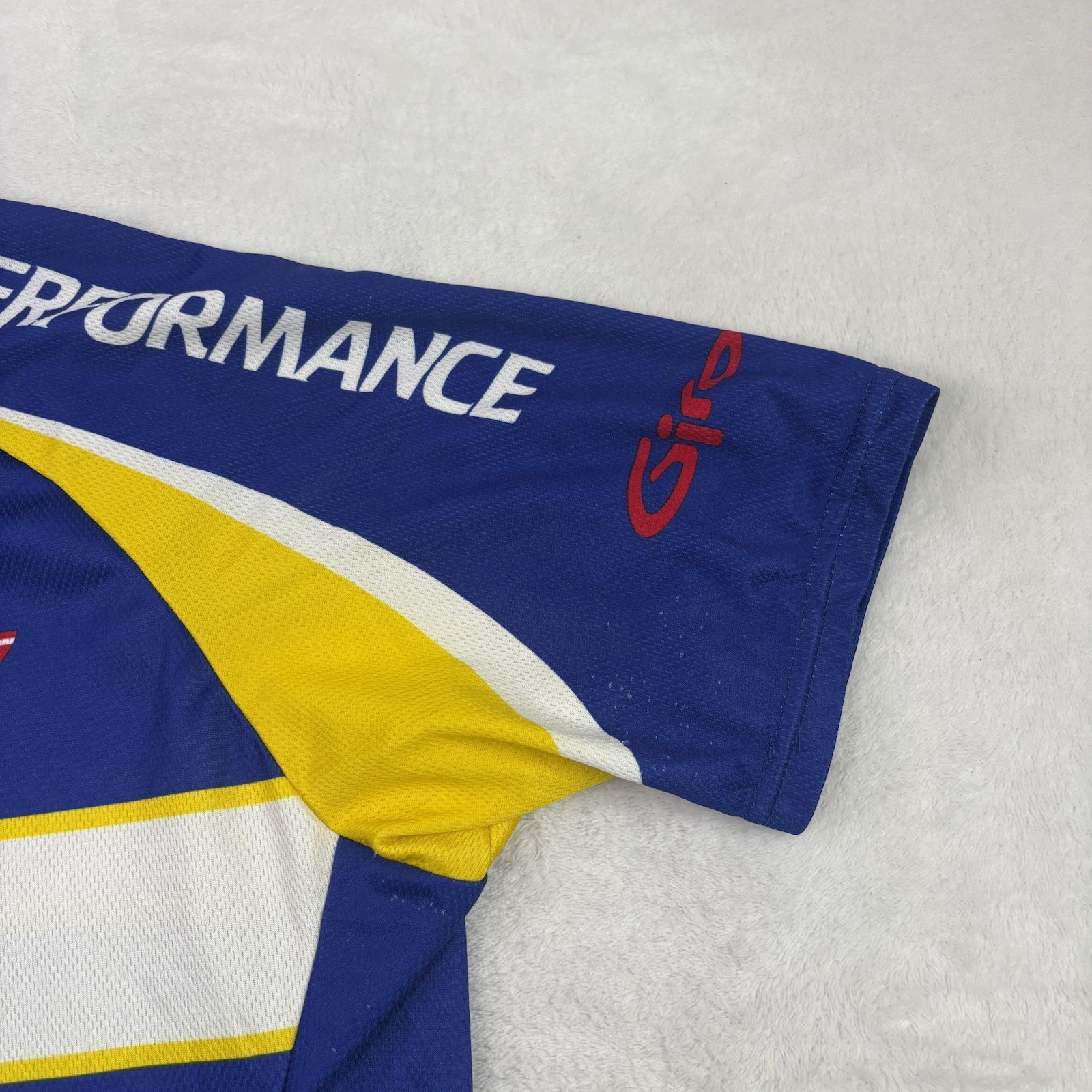 Michelin Performance Blue SS Airies Micro Full Zip Cycling Jersey Men’s Large