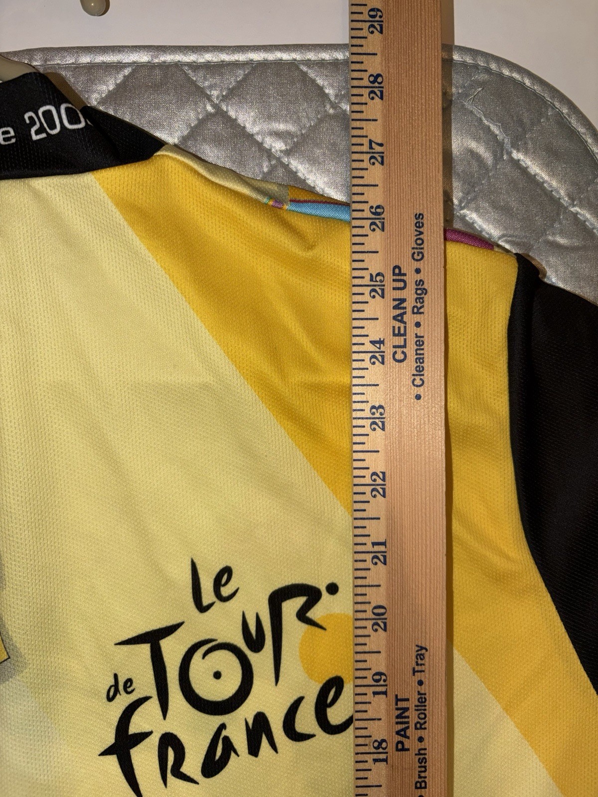 Le Tour De France 2004 Cycling Jersey Men’s XL 3/4 Zip Pockets Made In Italy