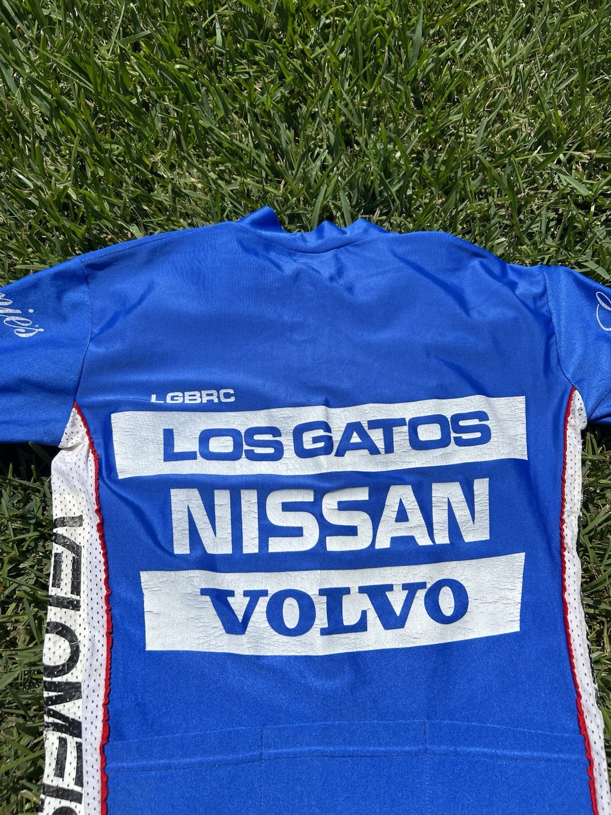 Vintage Volvo Cannondale Cycling Jersey Med Blue 2000s Made in USA UCI MTB