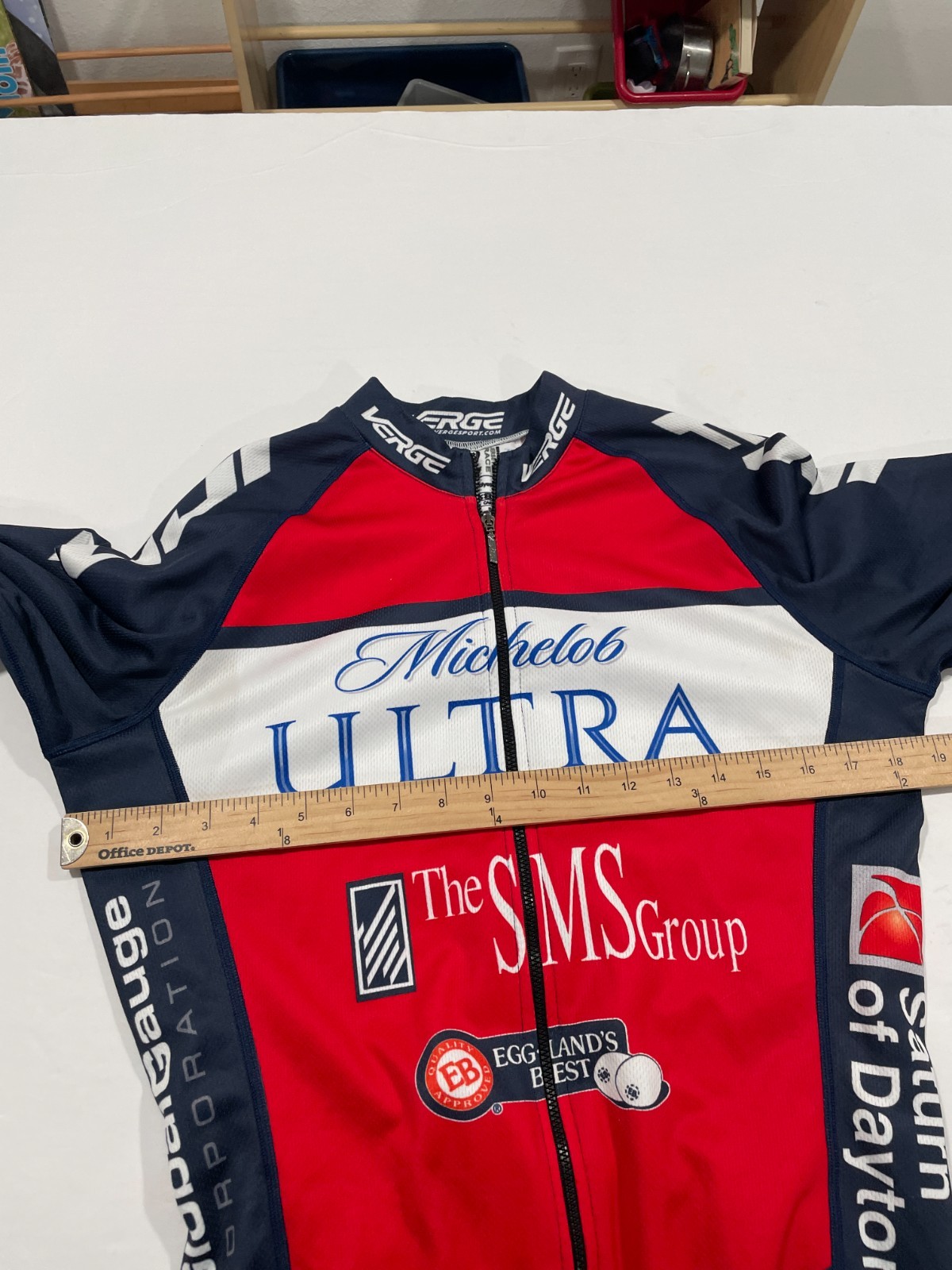 Michelob Ultra Beer Cycling Elite Jersey Long Sleeve Verge Men’s Medium