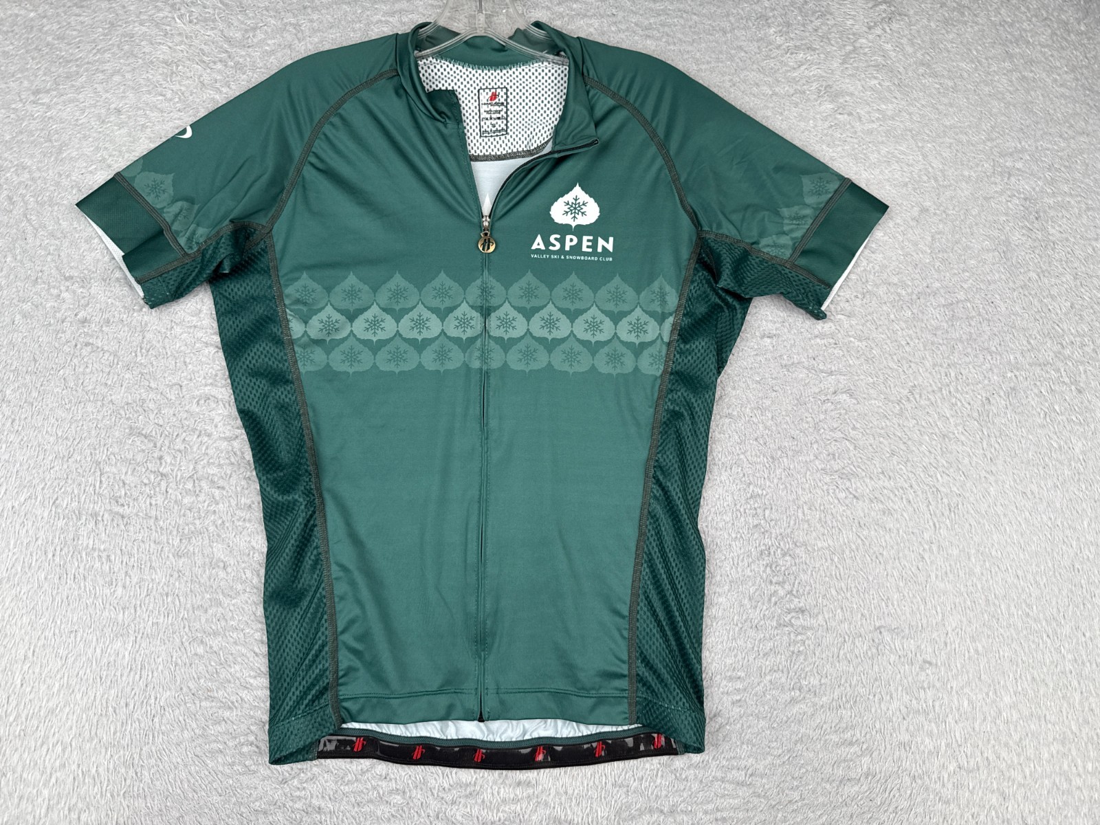 Hincapie Cycling Jersey Adult Small Green Aspen Valley Ski And Snowboard Club CO