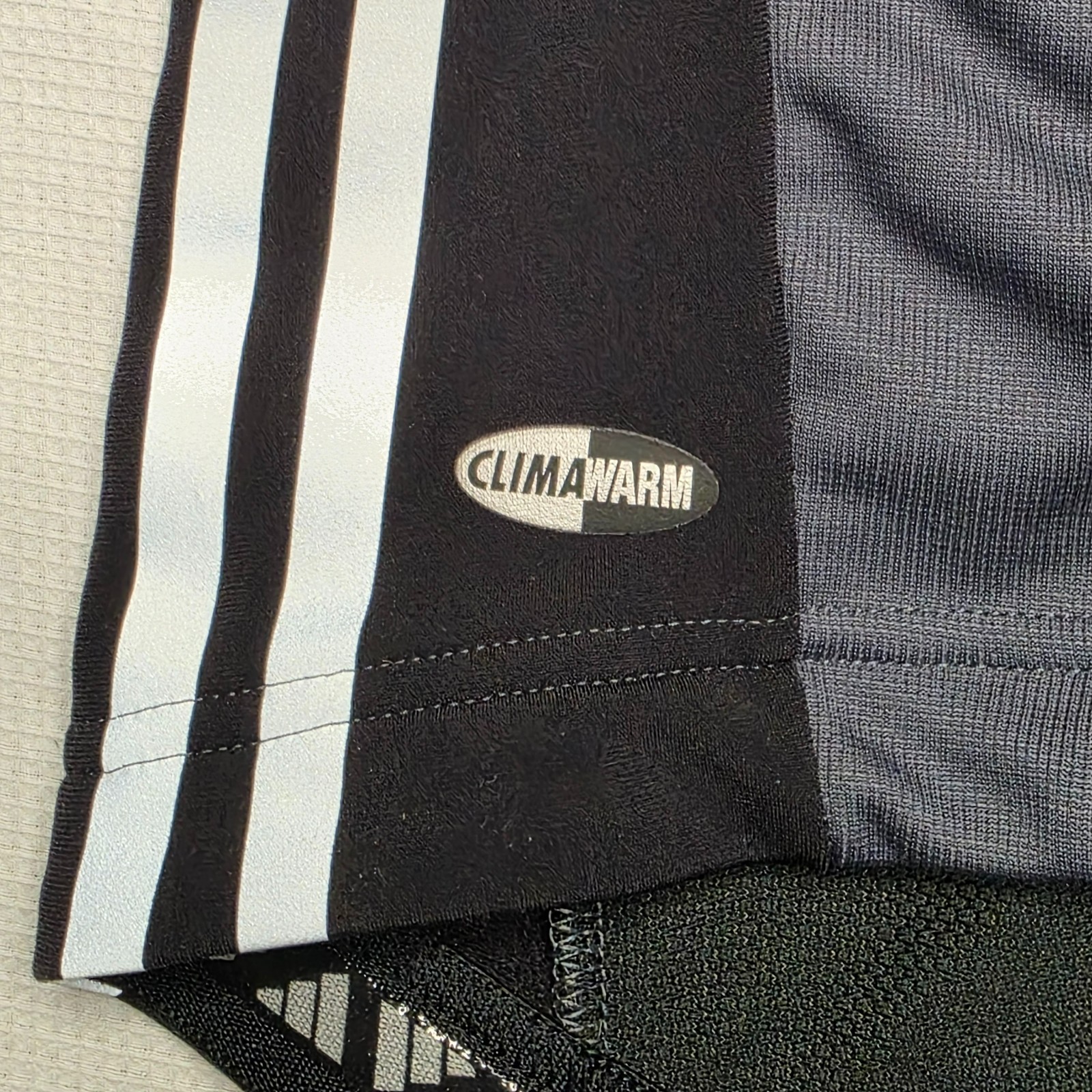 Adidas adiStar Men’s Cycling Jersey LS XL Gray Black ClimaWarm NWT