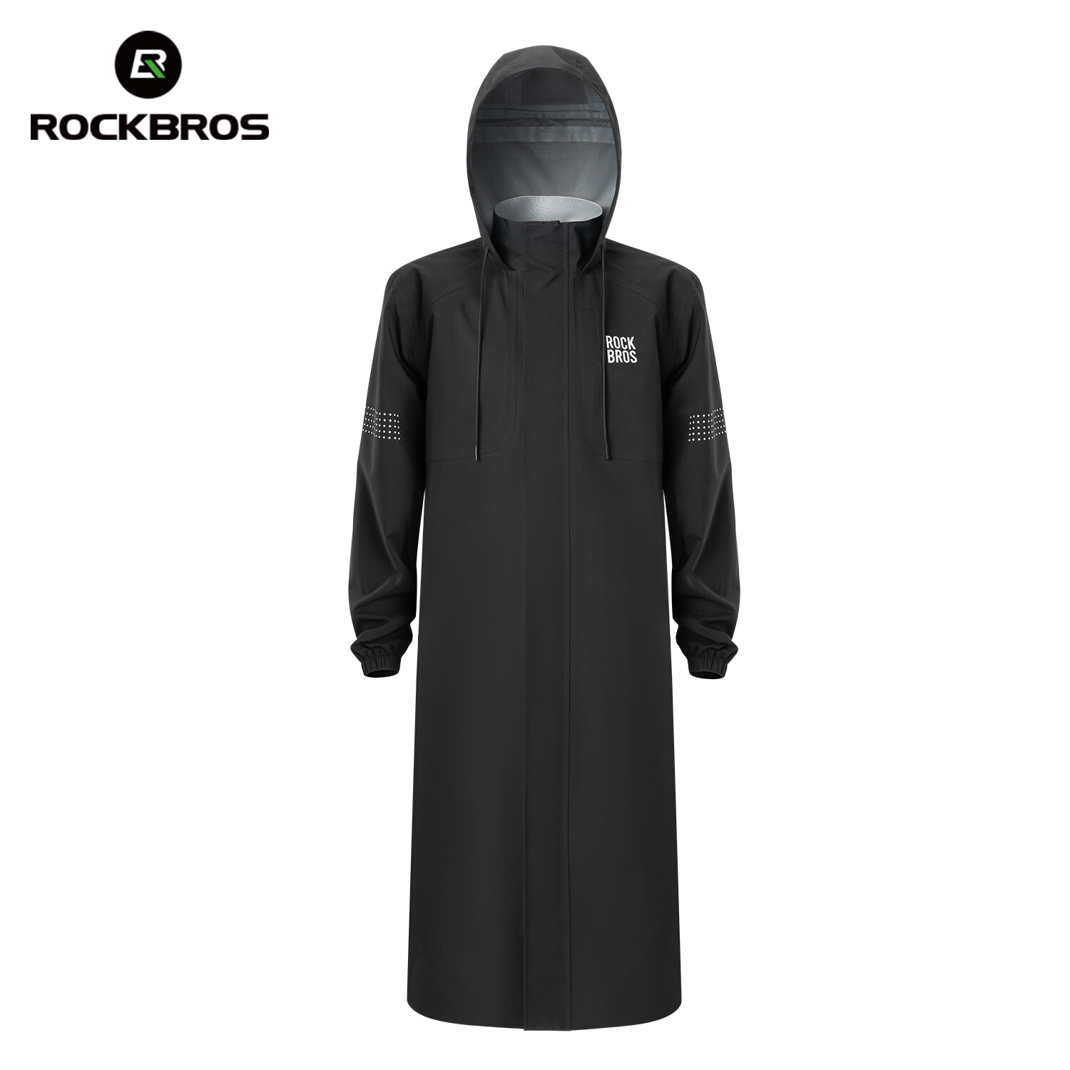 ROCKBROS Cycling Hooded Poncho Outdoor Rain Waterproof Jacket Breathable Long